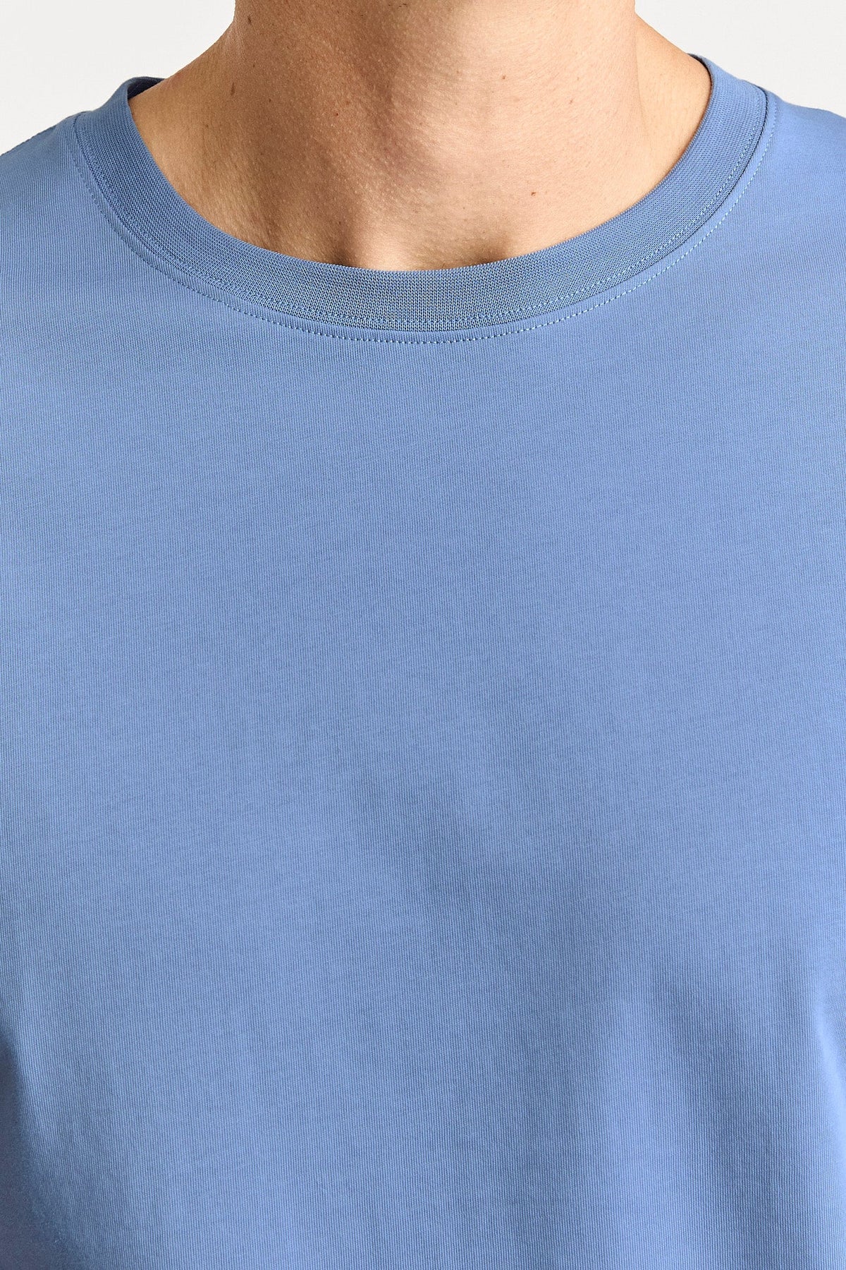 Crew T-Shirt Organic Cotton | Blue Flight