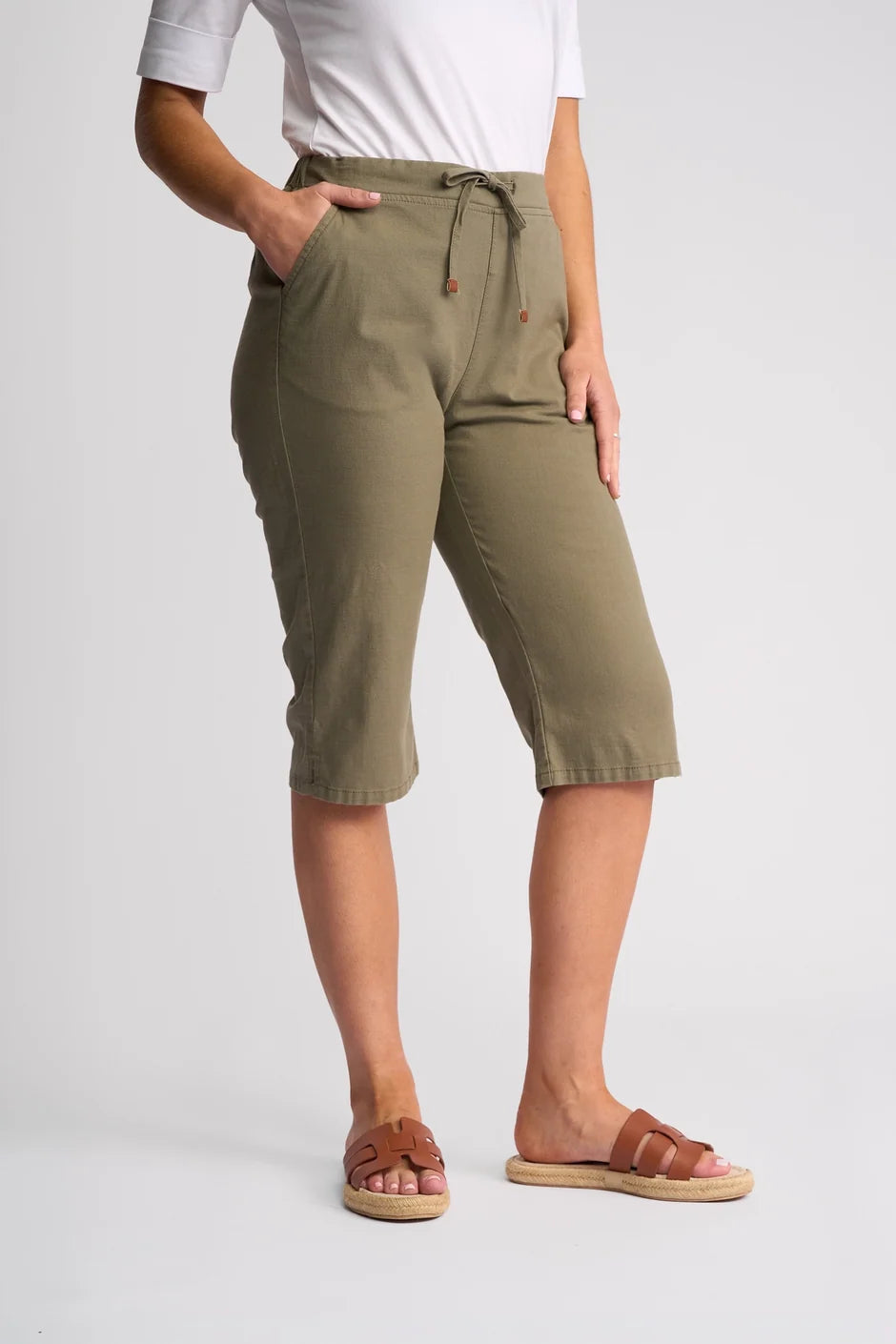 Drew 3/4 Pant | Army