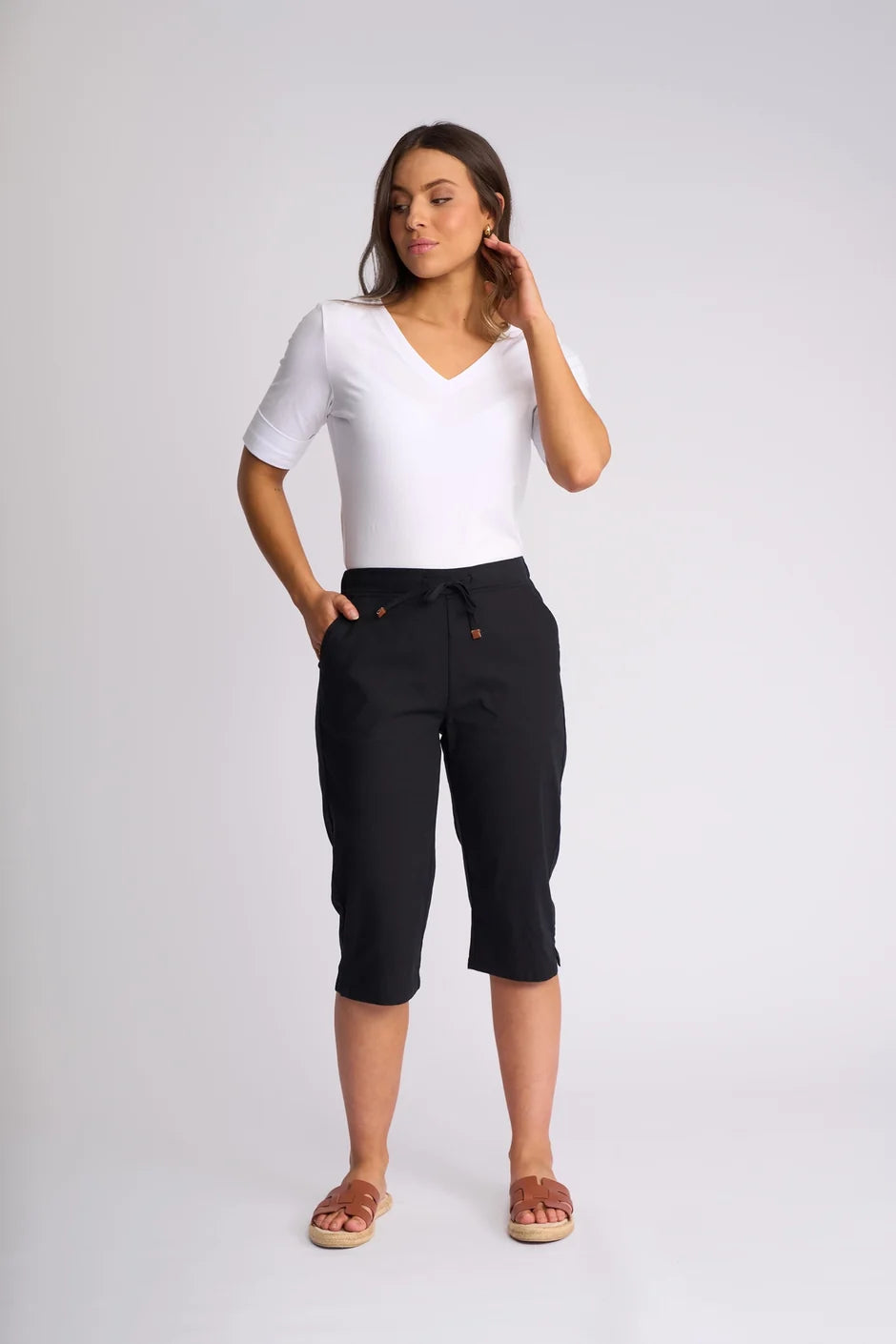 Drew 3/4 Pant | Black