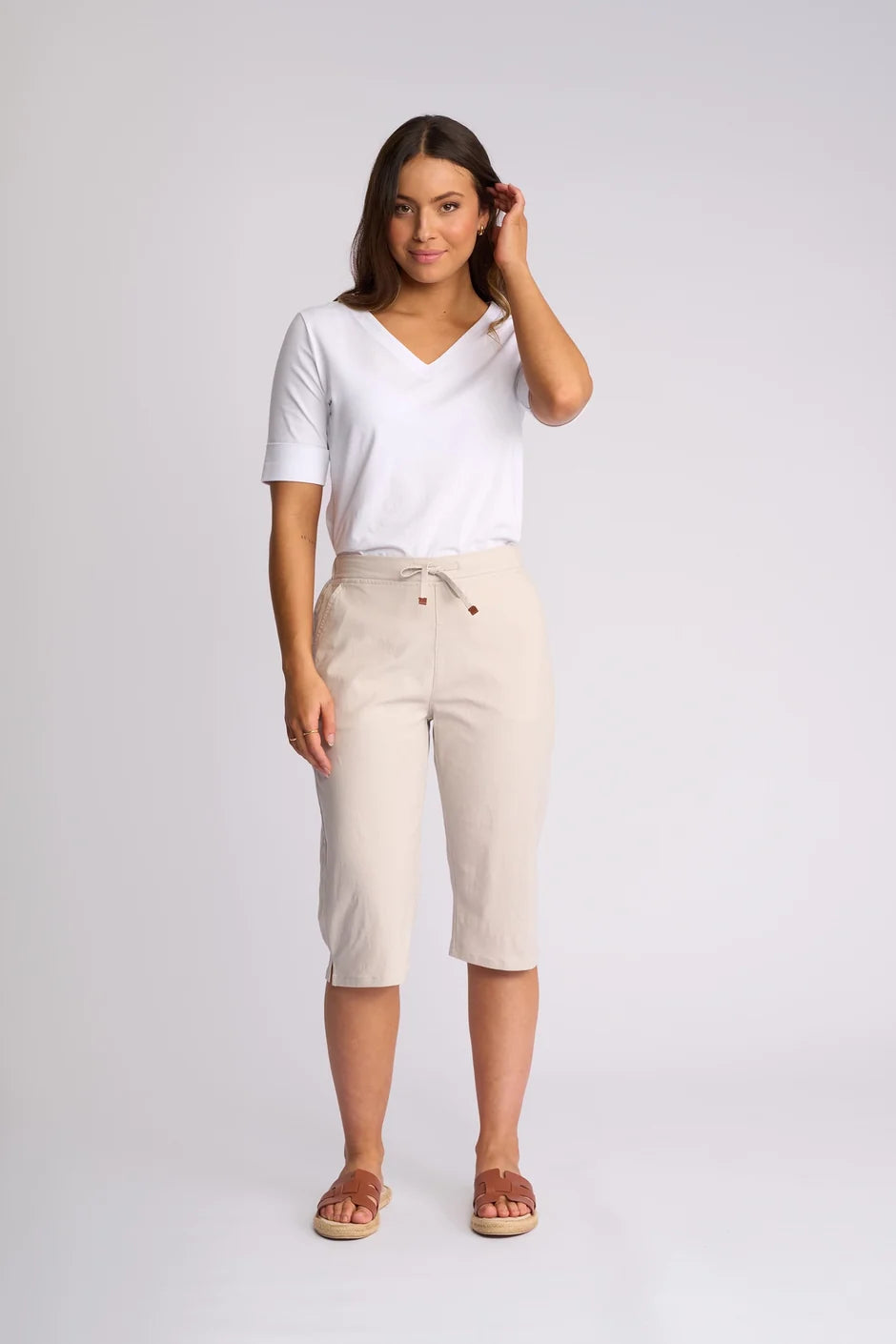 Drew 3/4 Pant | Stone
