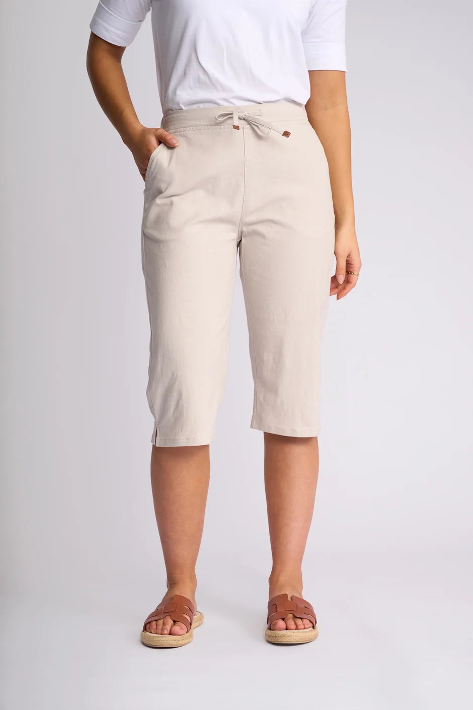 Drew 3/4 Pant | Stone