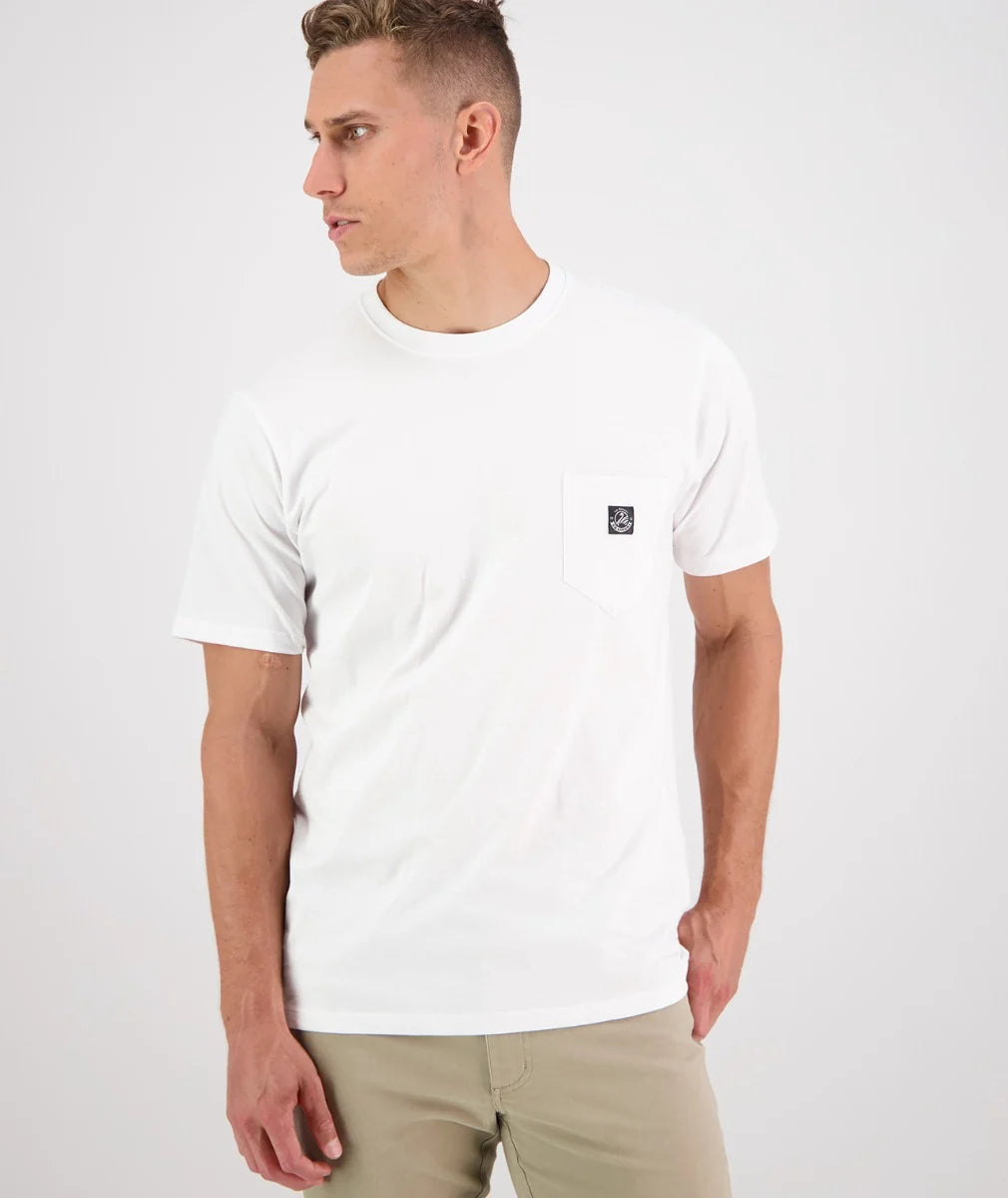Duval V4 Plain Pocket T-Shirt | Crisp White