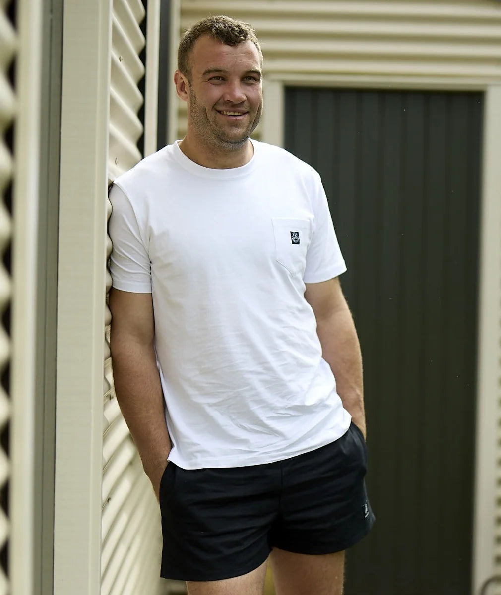 Duval V4 Plain Pocket T-Shirt | Crisp White
