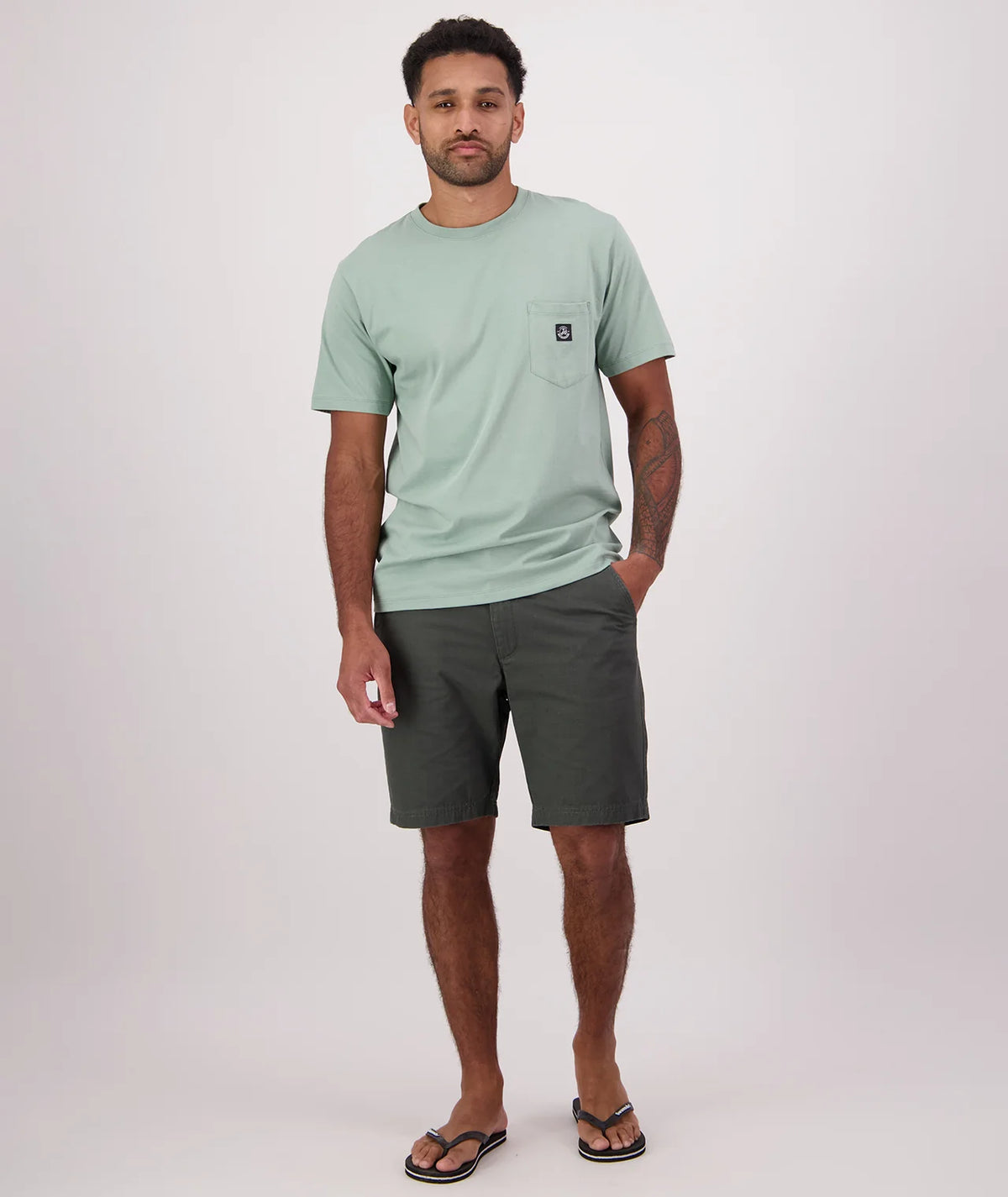 Duval V4 Plain Pocket T-Shirt | Seafoam