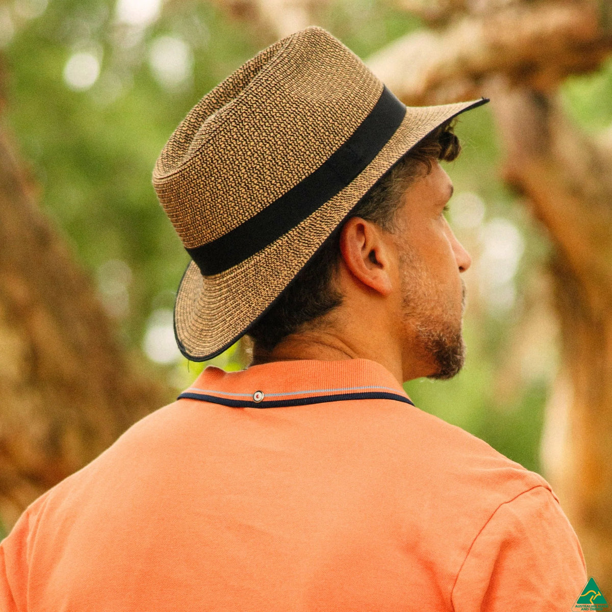 Ainsley Flexibraid® Fedora | Brown Combo