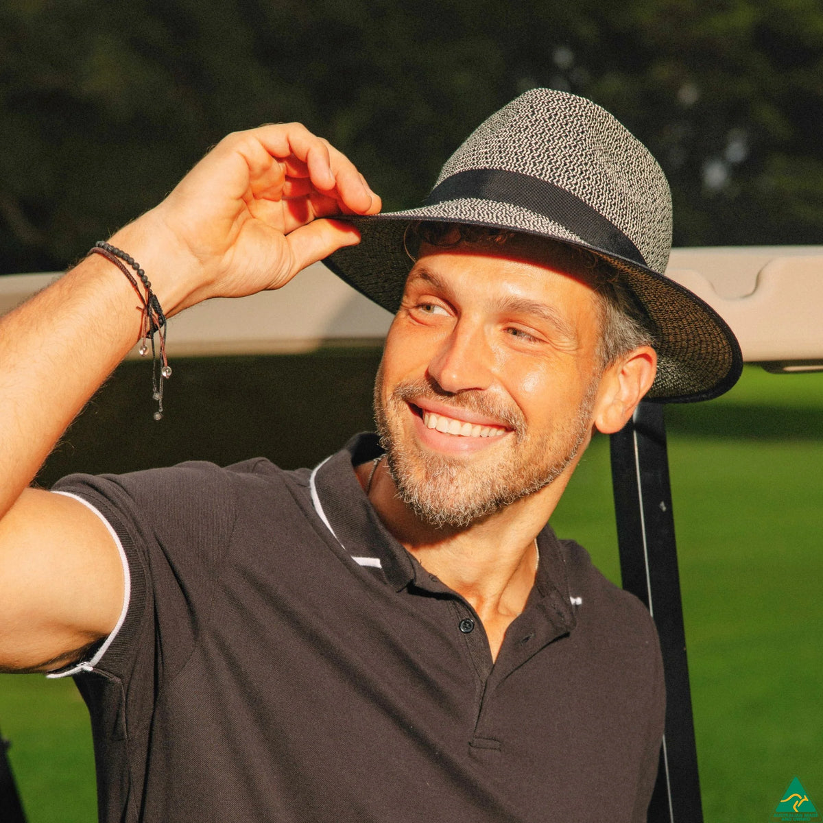 Ainsley Flexibraid® Fedora | Black Combo