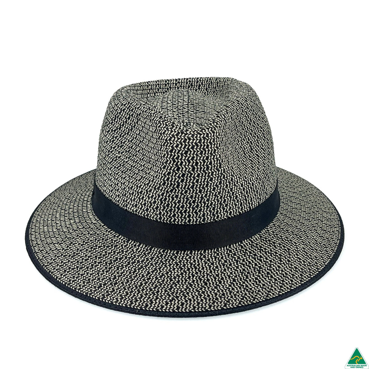 Ainsley Flexibraid® Fedora | Black Combo