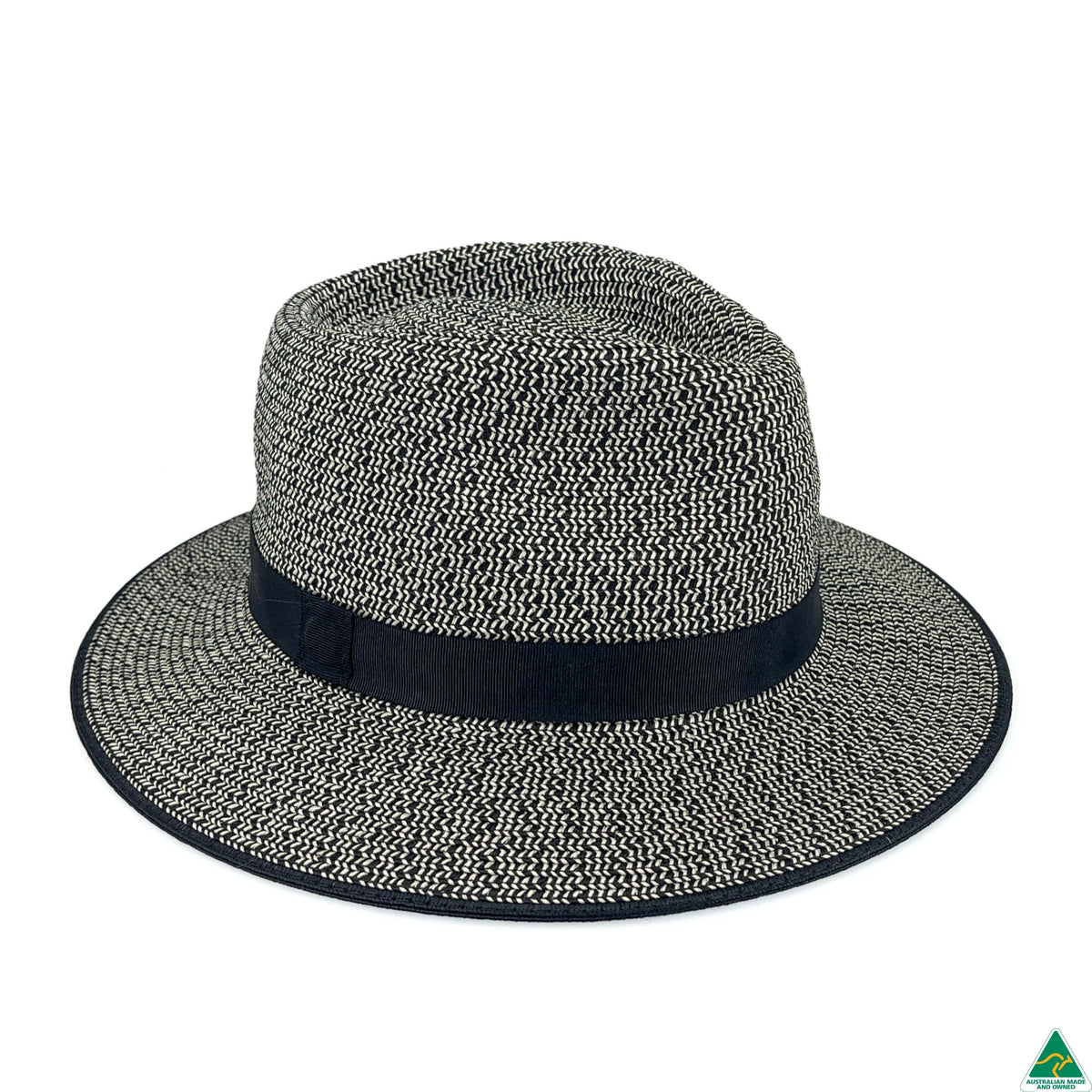 Ainsley Flexibraid® Fedora | Black Combo