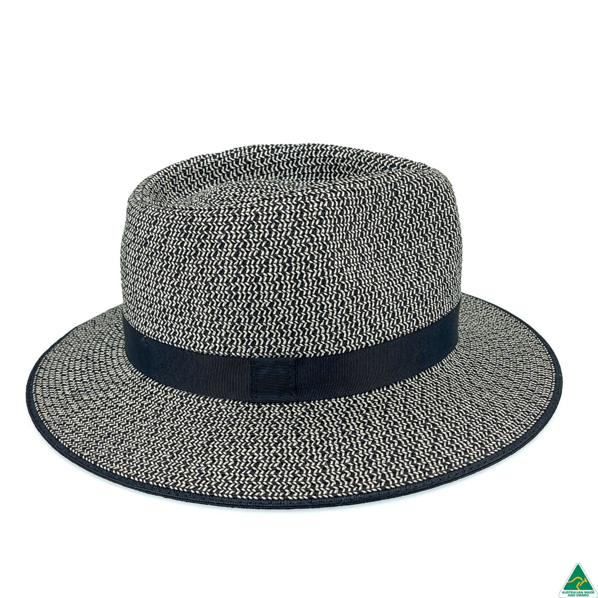 Ainsley Flexibraid® Fedora | Black Combo
