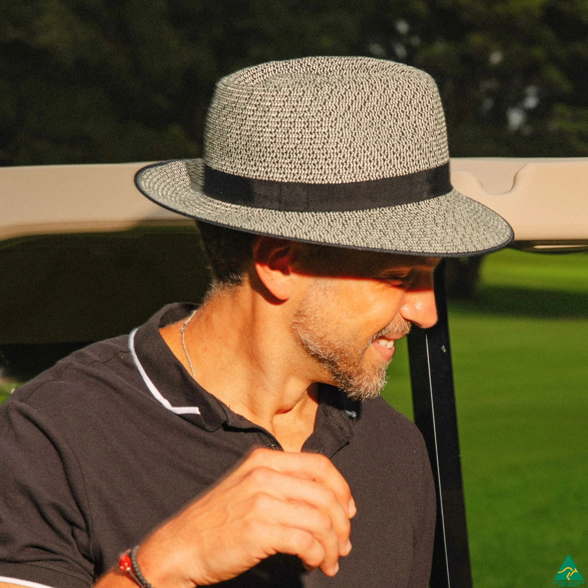 Ainsley Flexibraid® Fedora | Black Combo