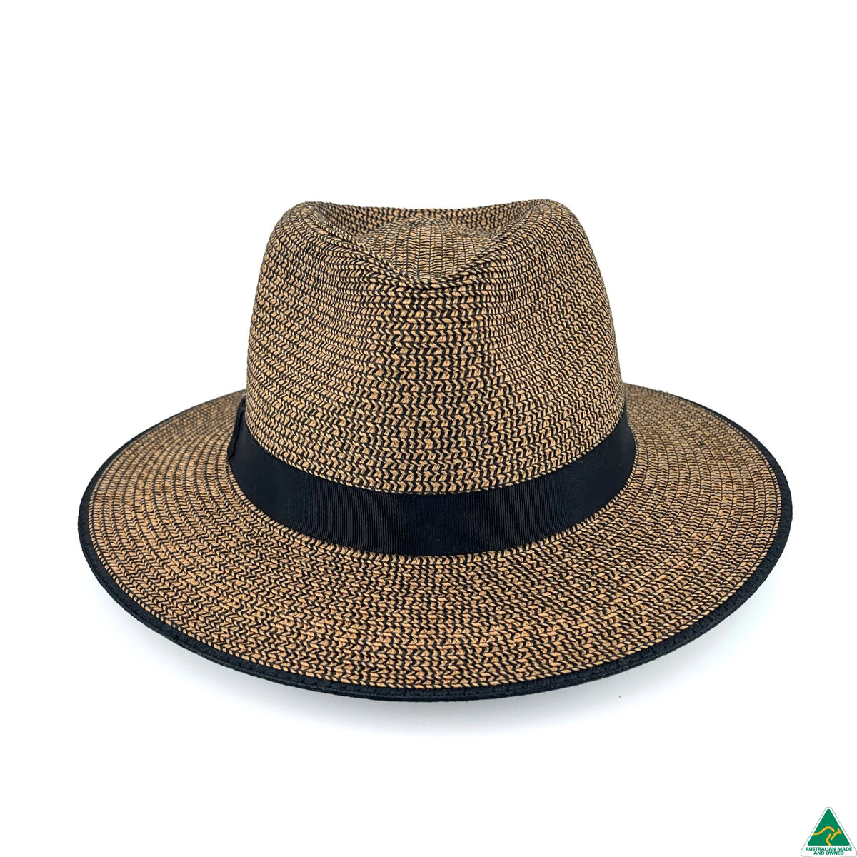 Ainsley Flexibraid® Fedora | Brown Combo