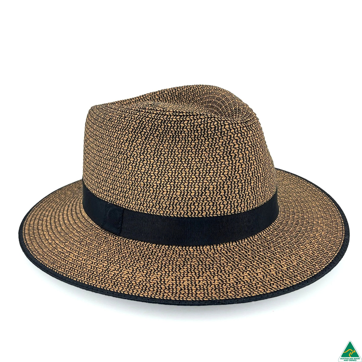 Ainsley Flexibraid® Fedora | Brown Combo