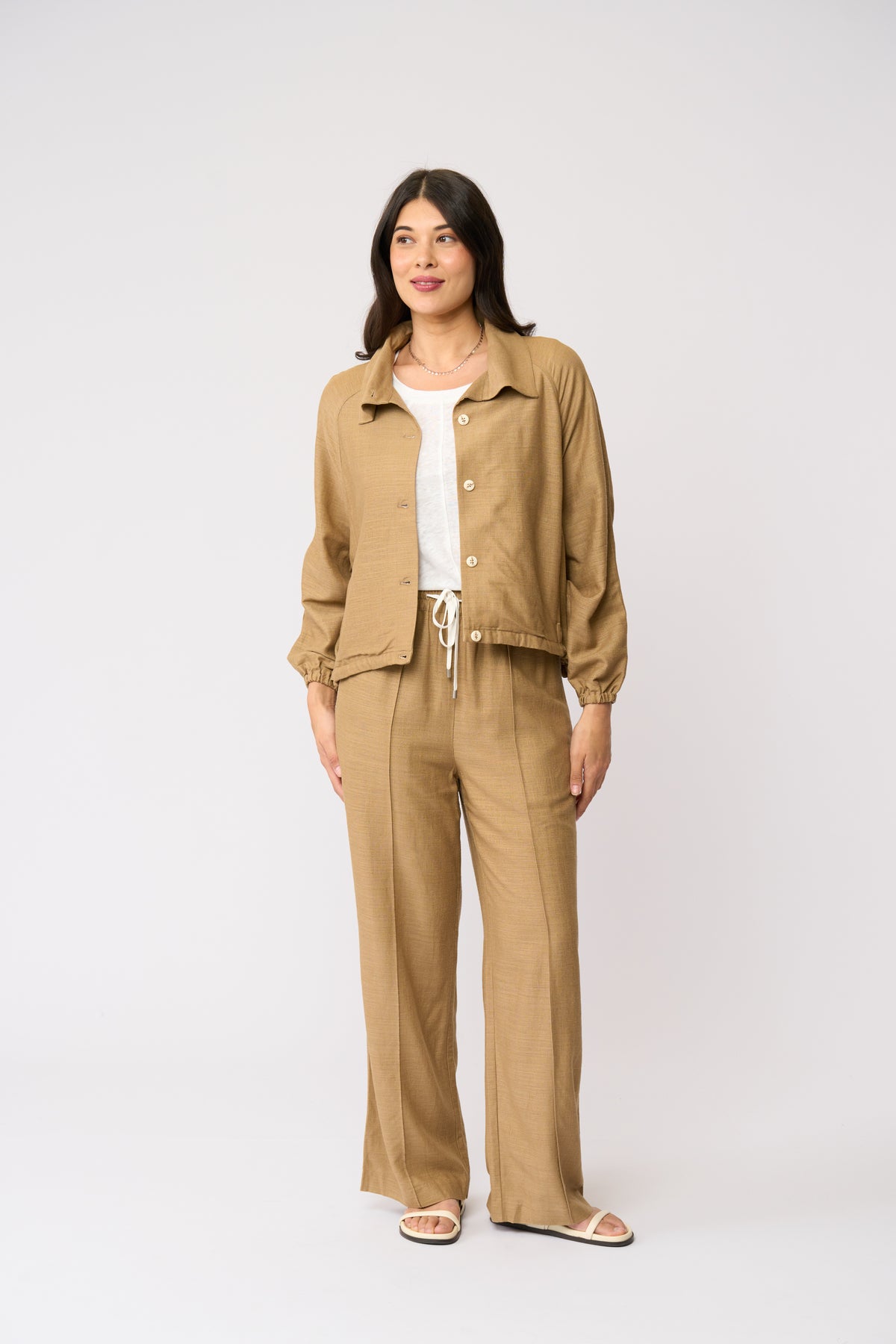 Layover Luxe Jacket | Biscotti