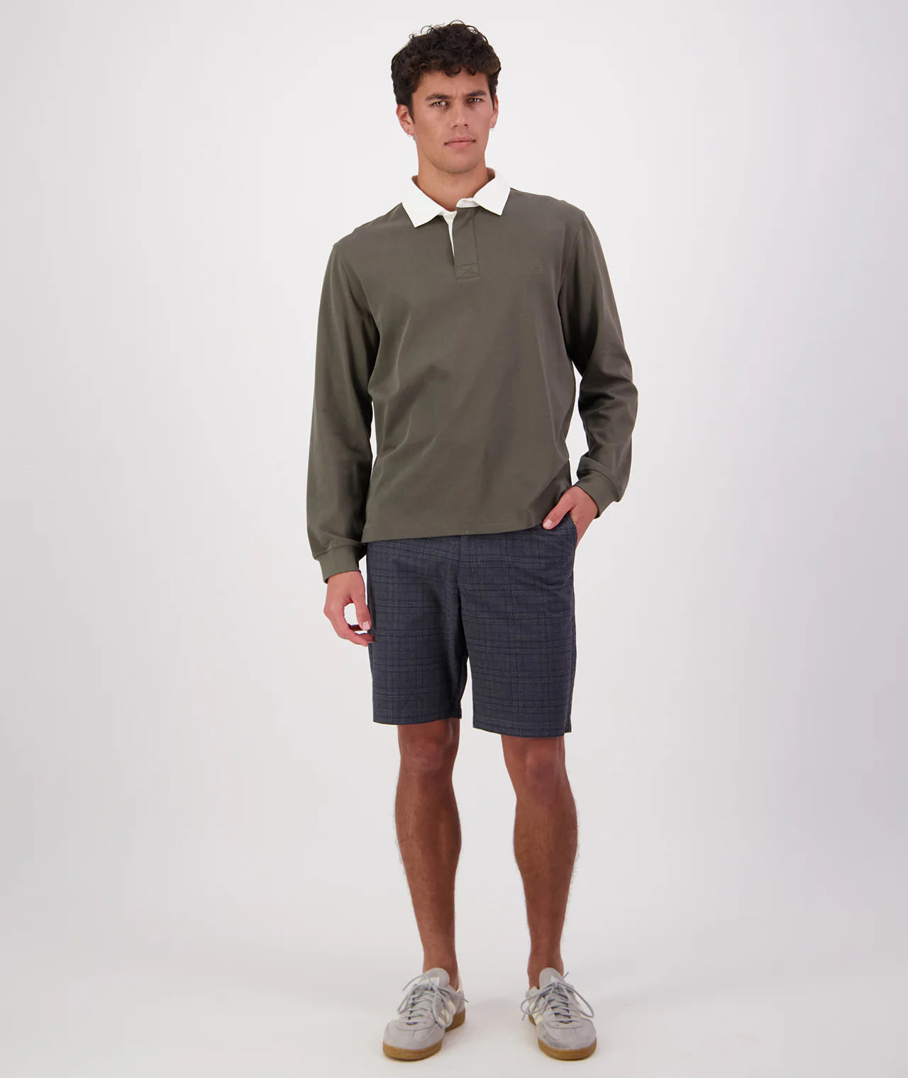 Fundamentals Long Sleeve Rugby | Dark Olive, , Beechworth Emporium, Tops, [product tags]