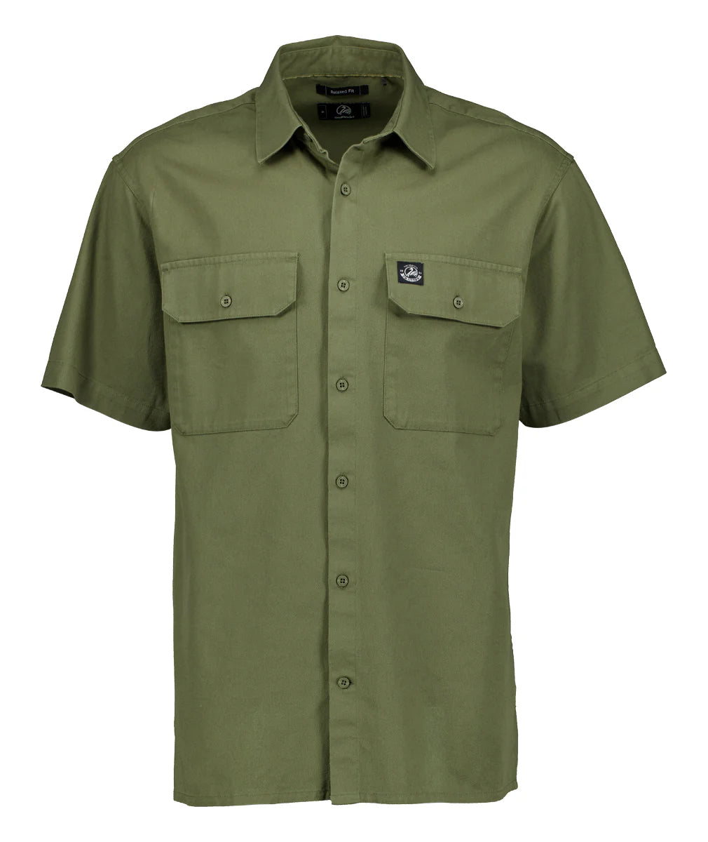 Fundamentals Short Sleeve Work Shirt | Clover, , Beechworth Emporium, Tops, [product tags]