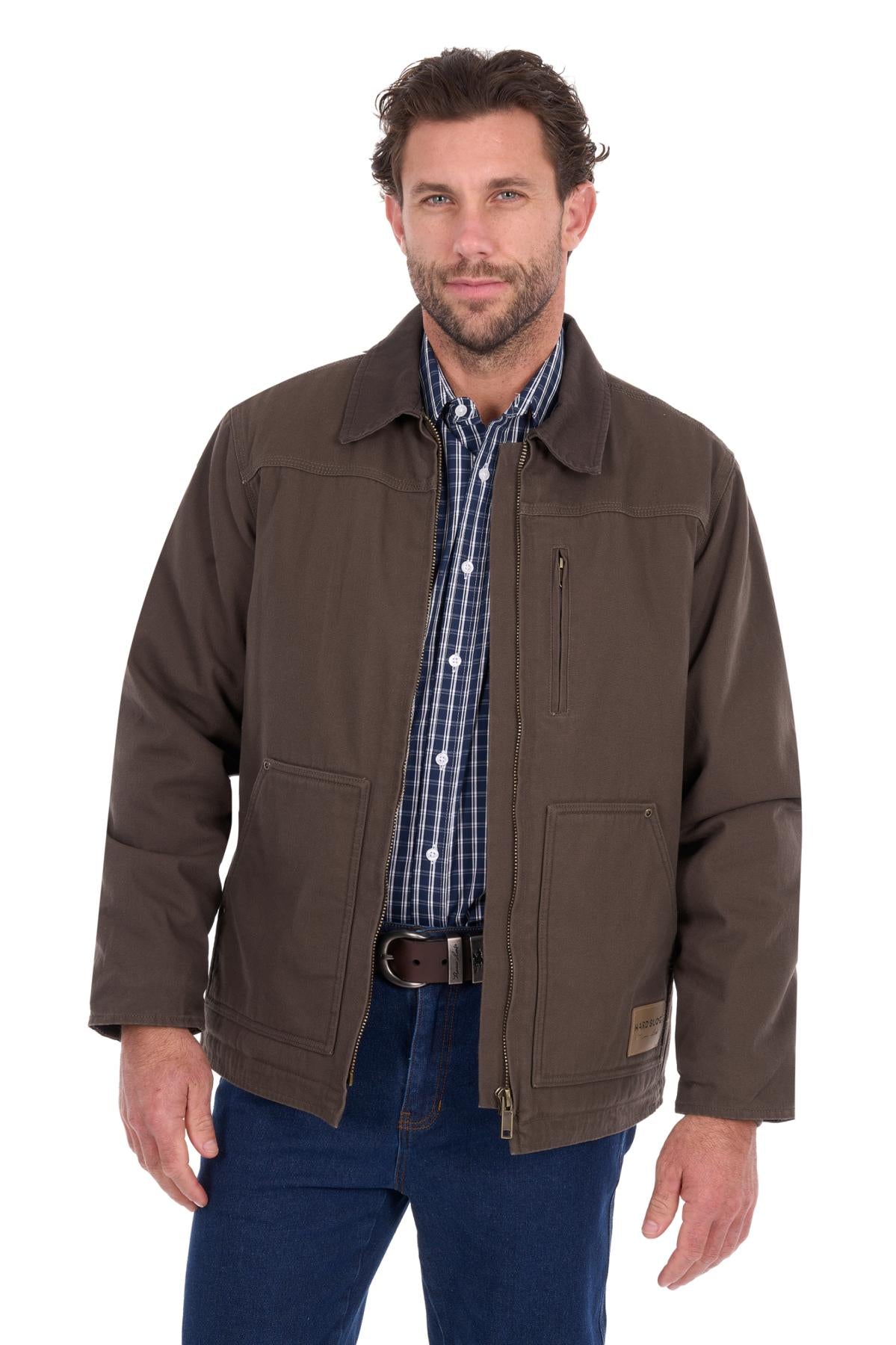 Hard Slog Canvas Jacket | Moss