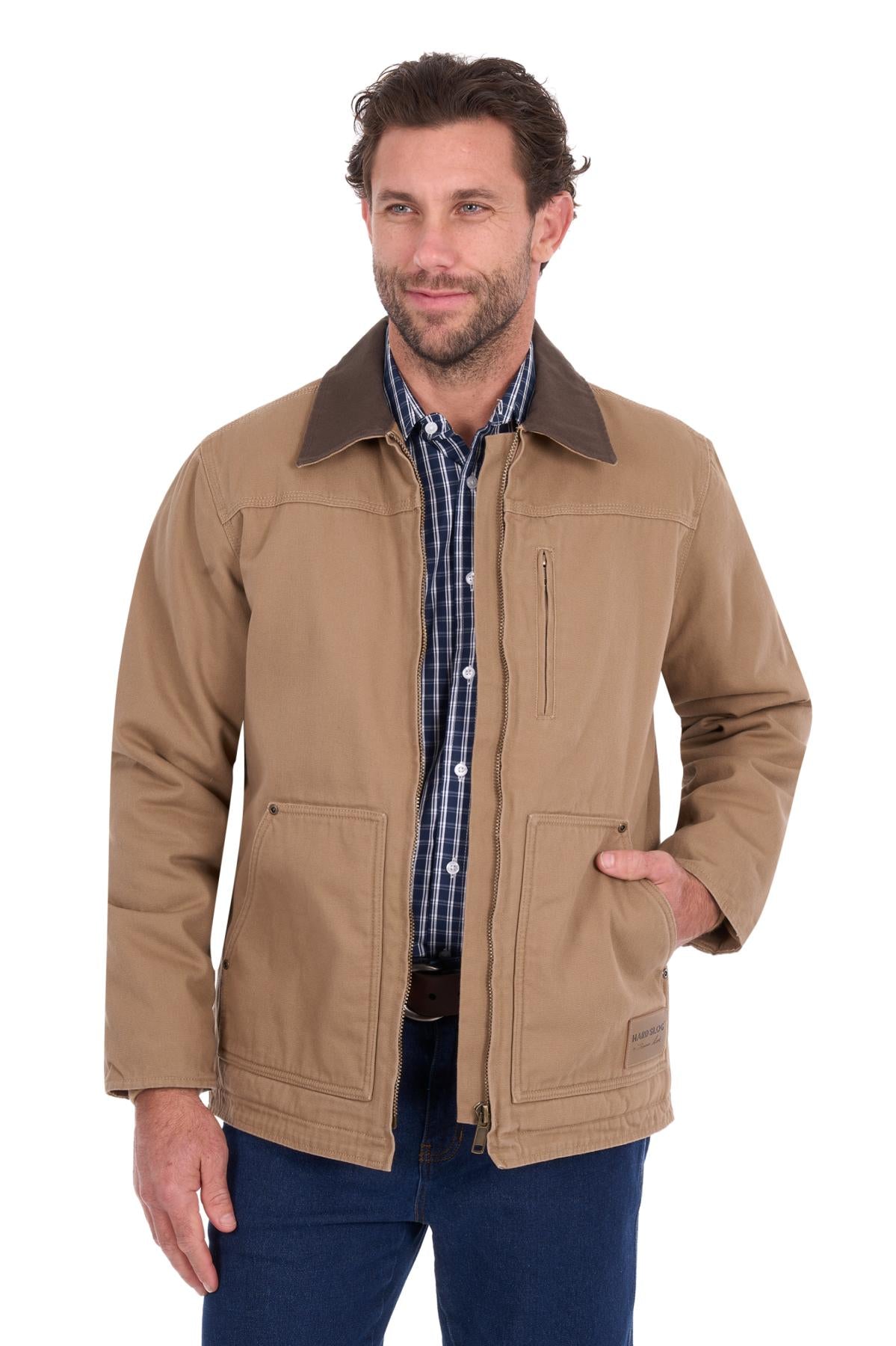 Hard Slog Canvas Jacket | Mushroom