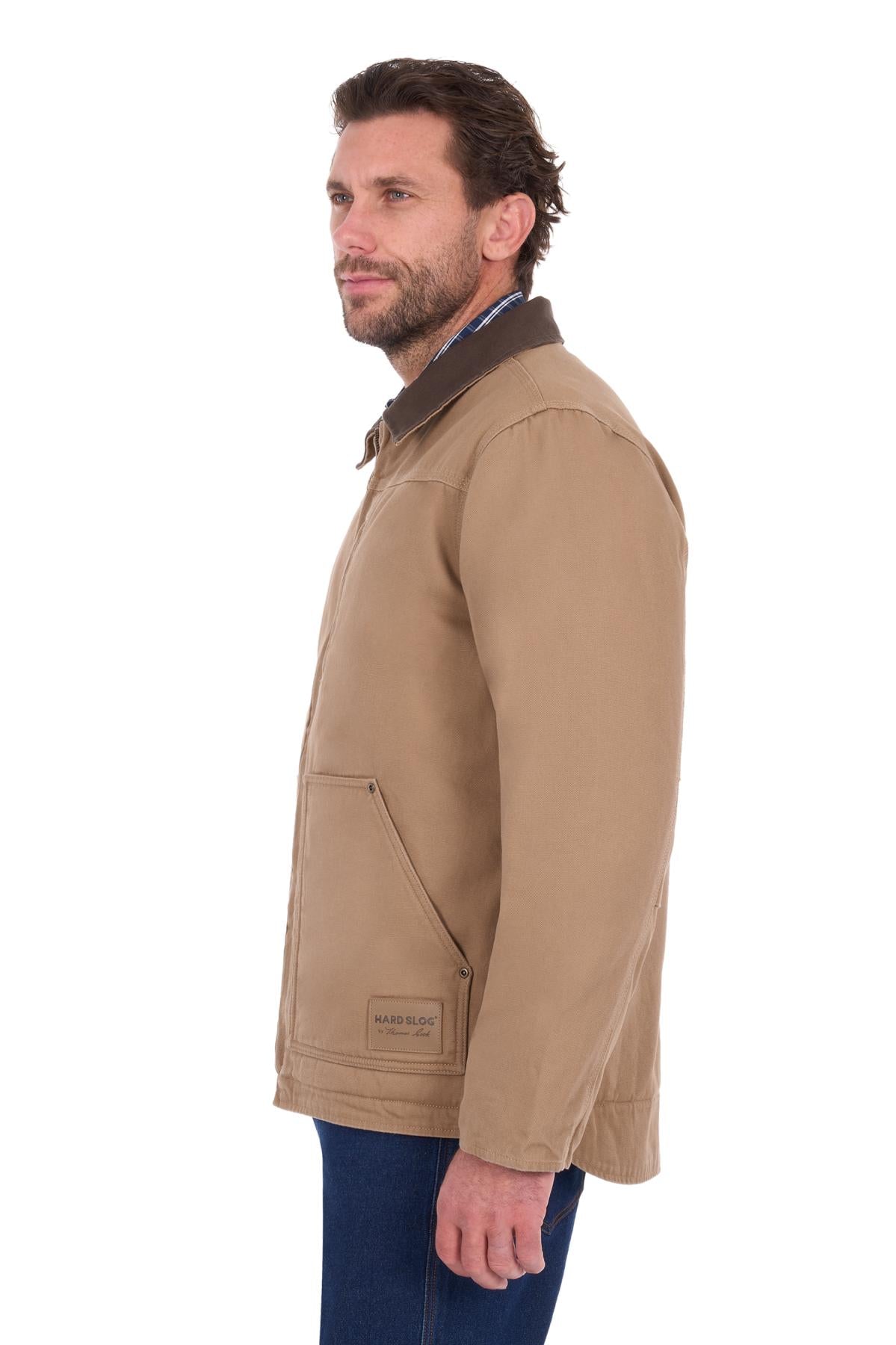Hard Slog Canvas Jacket | Mushroom