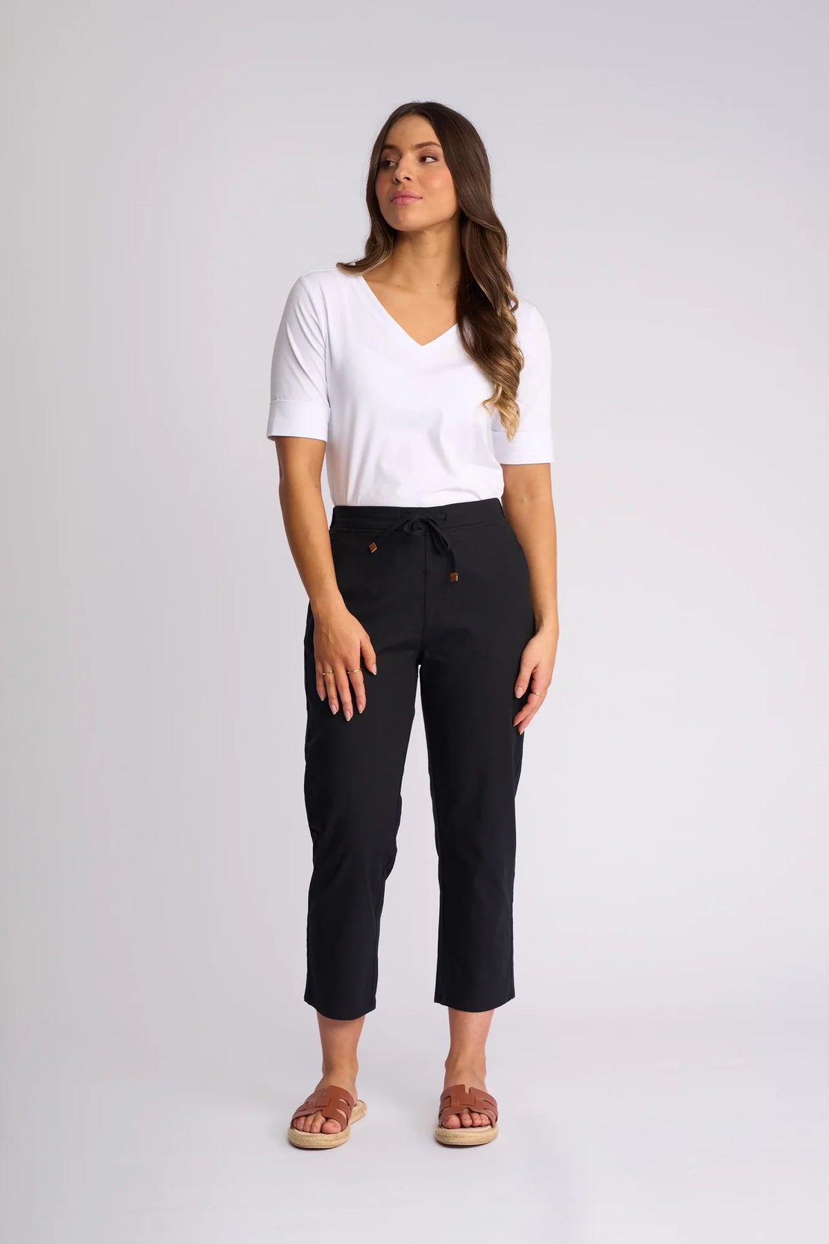 Henley 7/8 Pant | Black