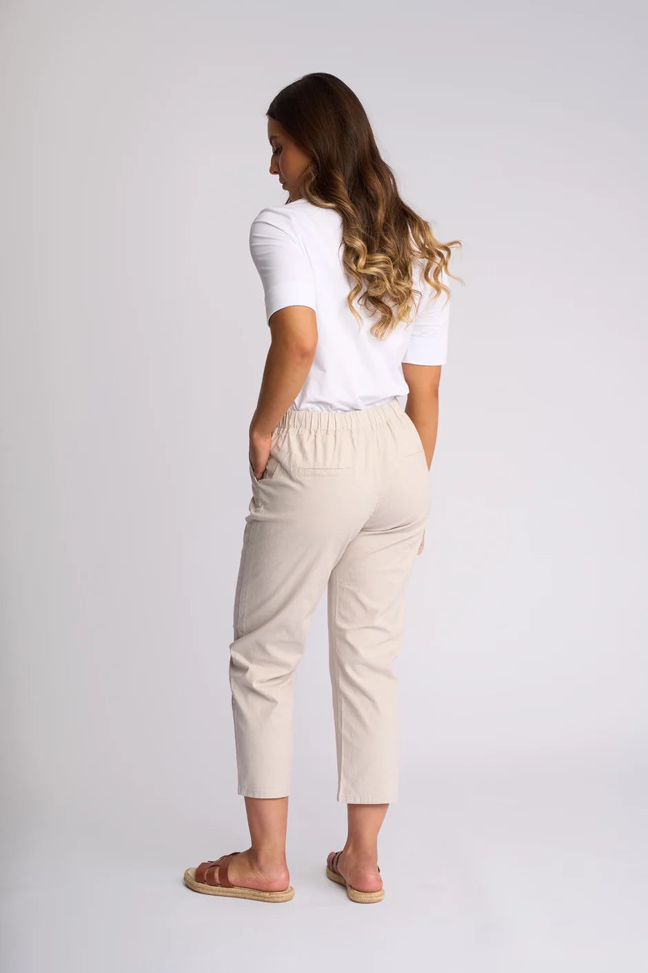 Henley 7/8 Pant | Stone