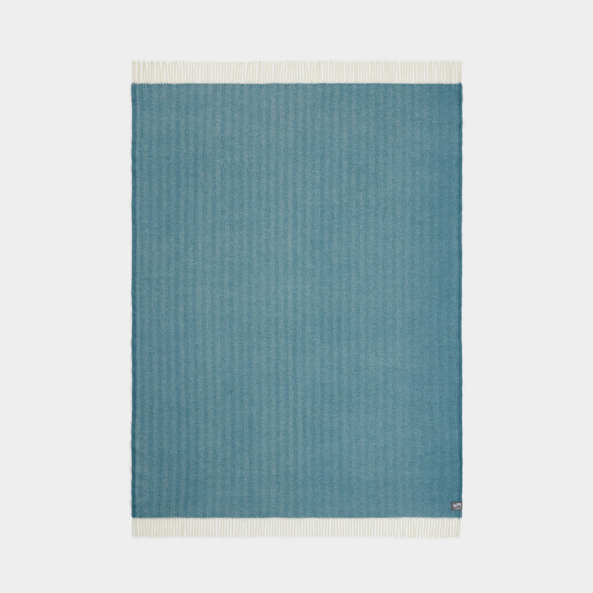 Herringbone Throw | Indian Teal