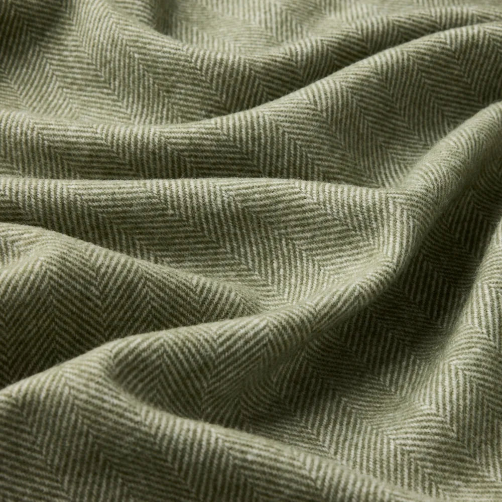 Herringbone Throw | Olive