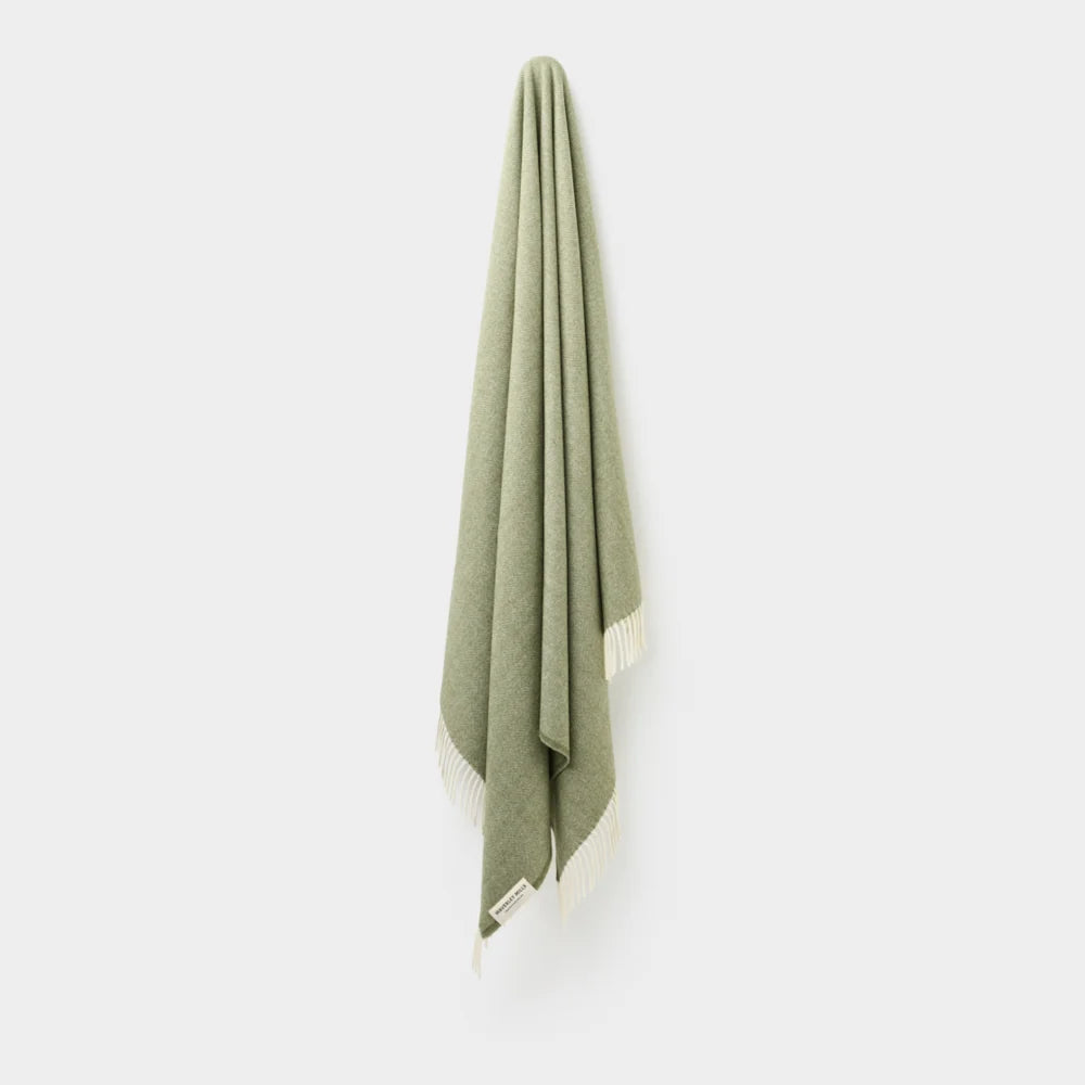 Herringbone Throw | Olive