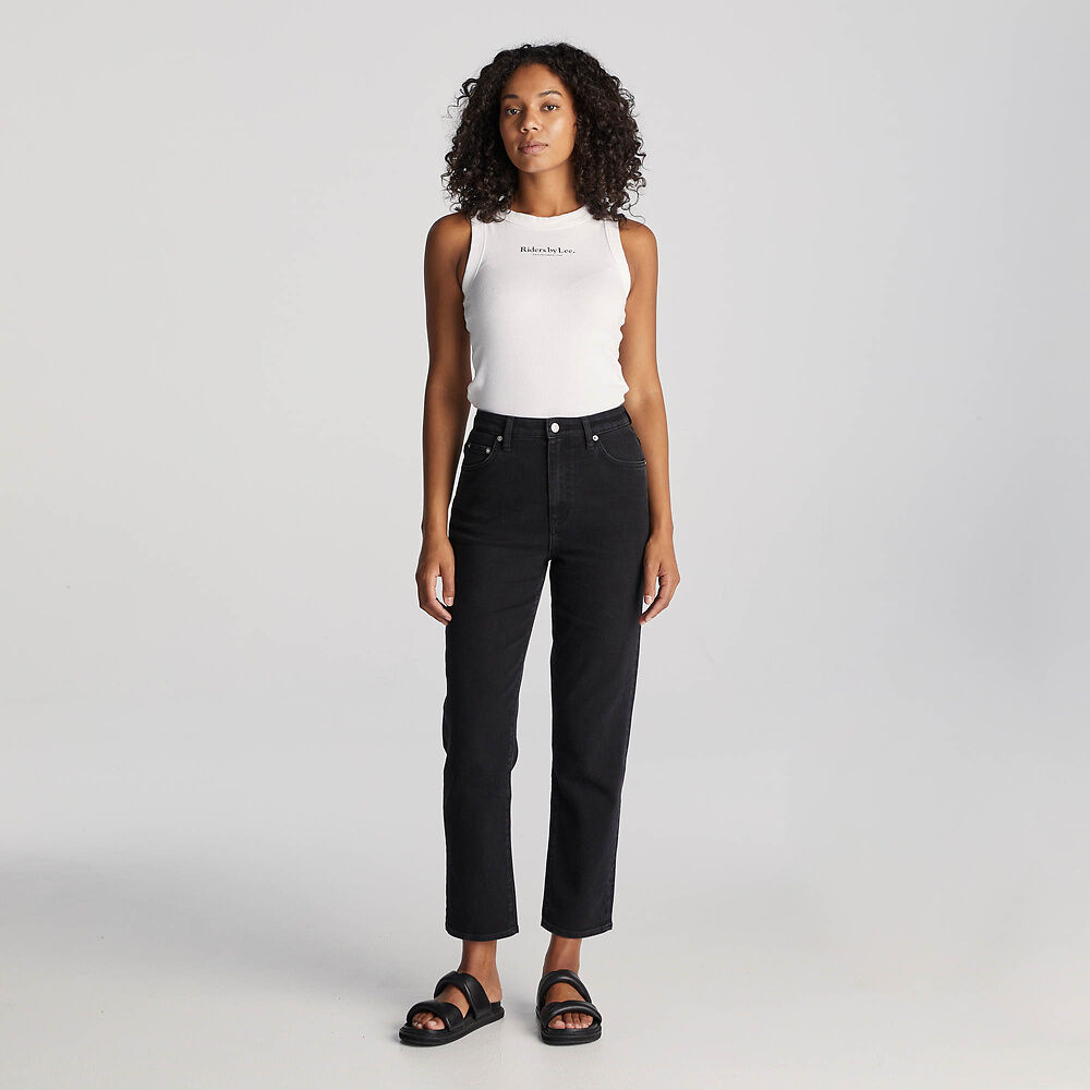 Hi Slim Straight Crop Jean | Gravity Black - Riders by Lee - Beechworth Emporium