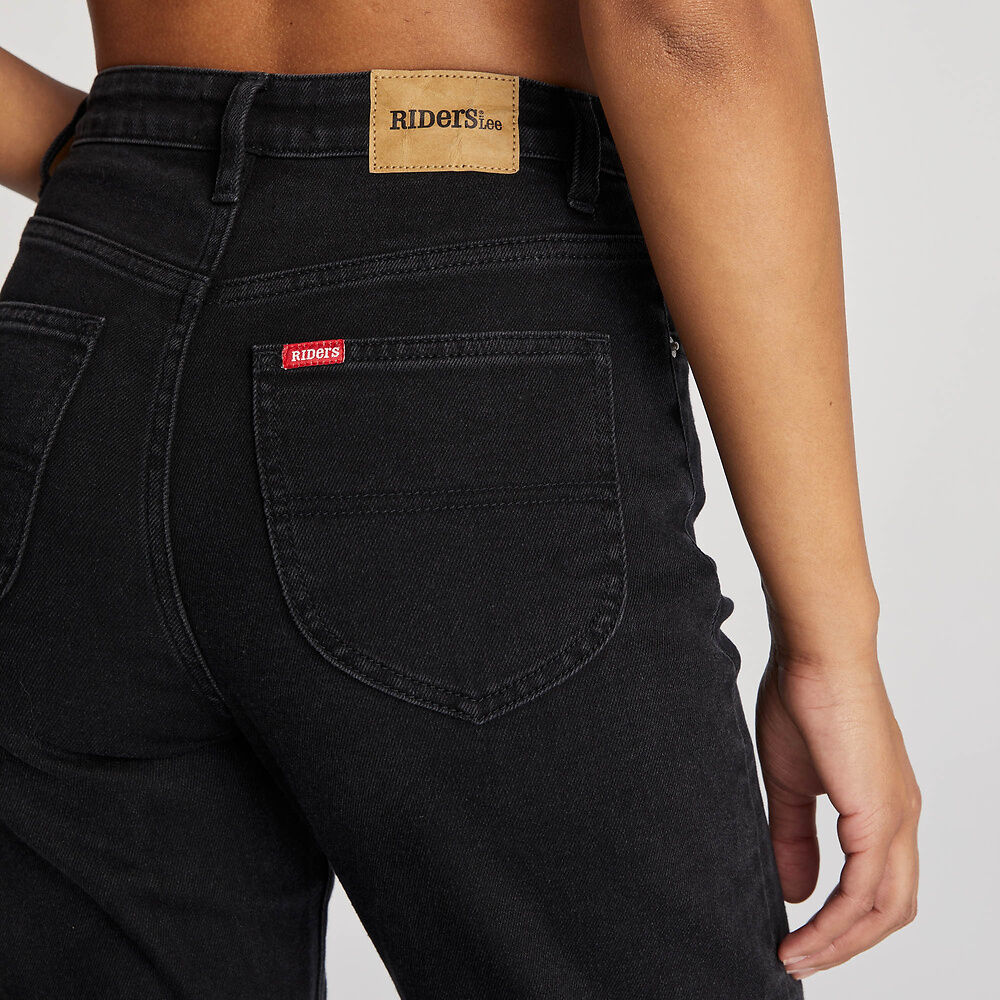 Hi Slim Straight Crop Jean | Gravity Black - Riders by Lee - Beechworth Emporium