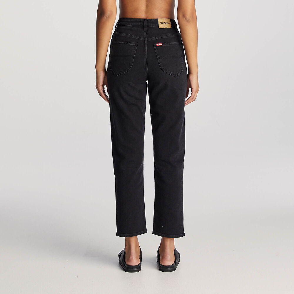 Hi Slim Straight Crop Jean | Gravity Black - Riders by Lee - Beechworth Emporium