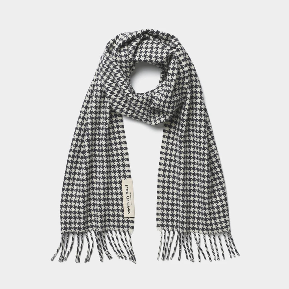 Houndstooth Scarf | Charcoal