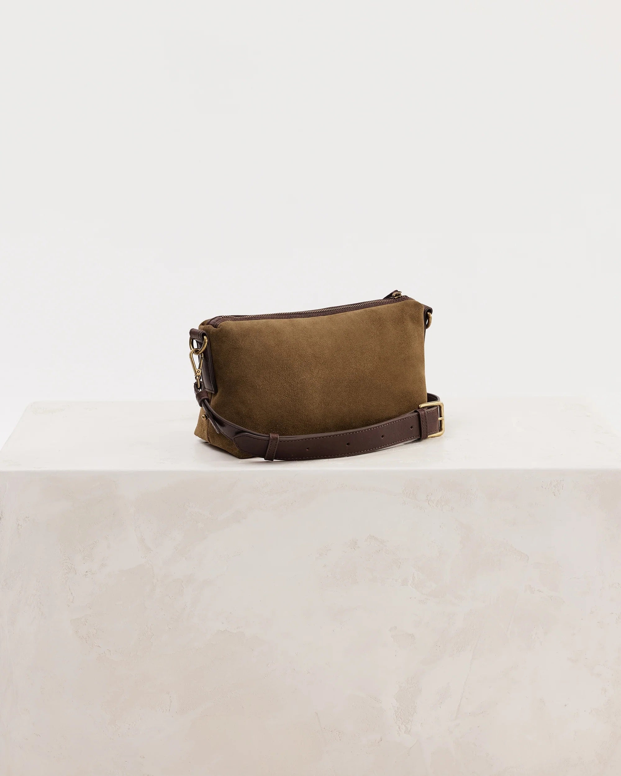 Suede Teddy Bag | Chestnut
