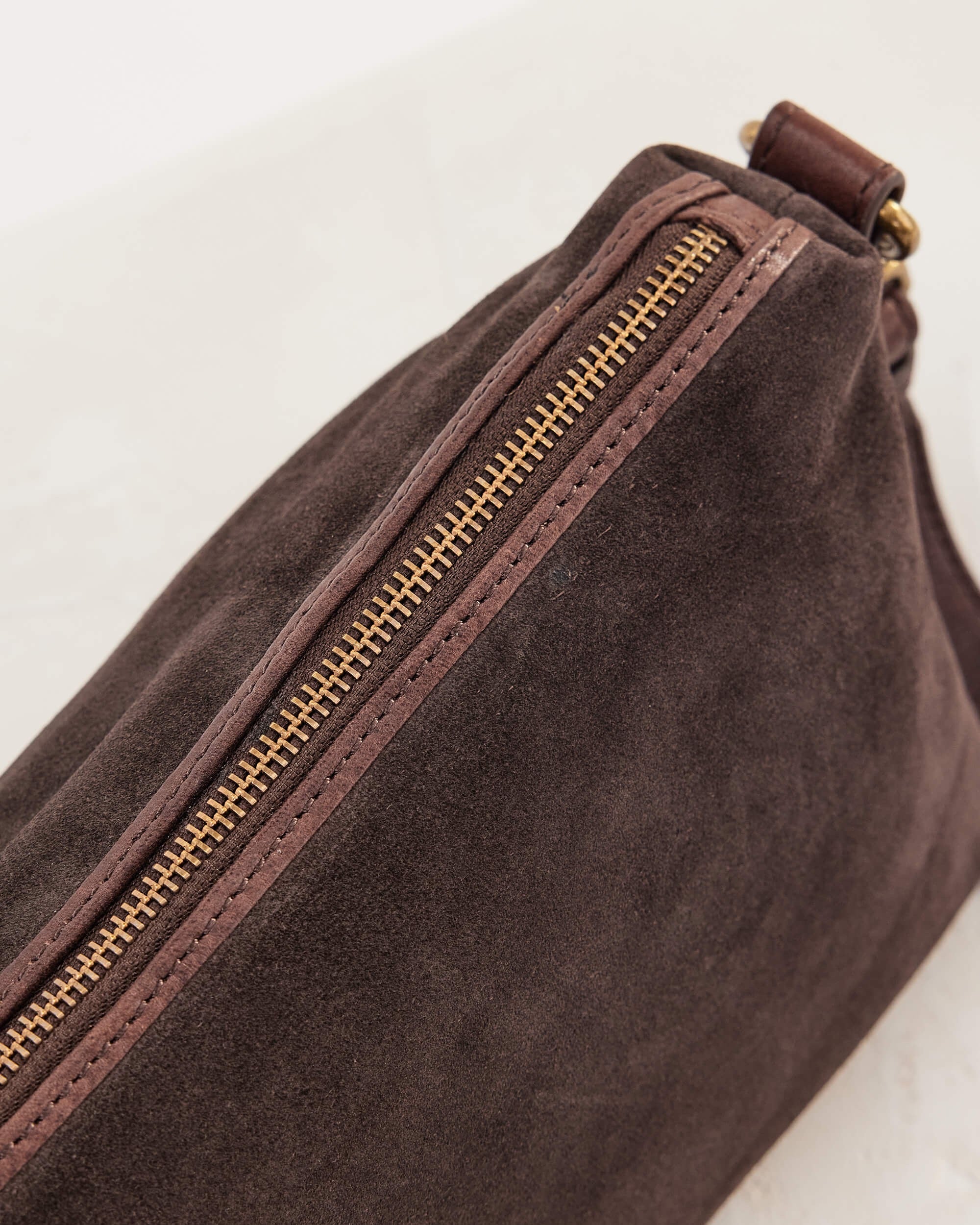 Suede Teddy Bag | Chocolate