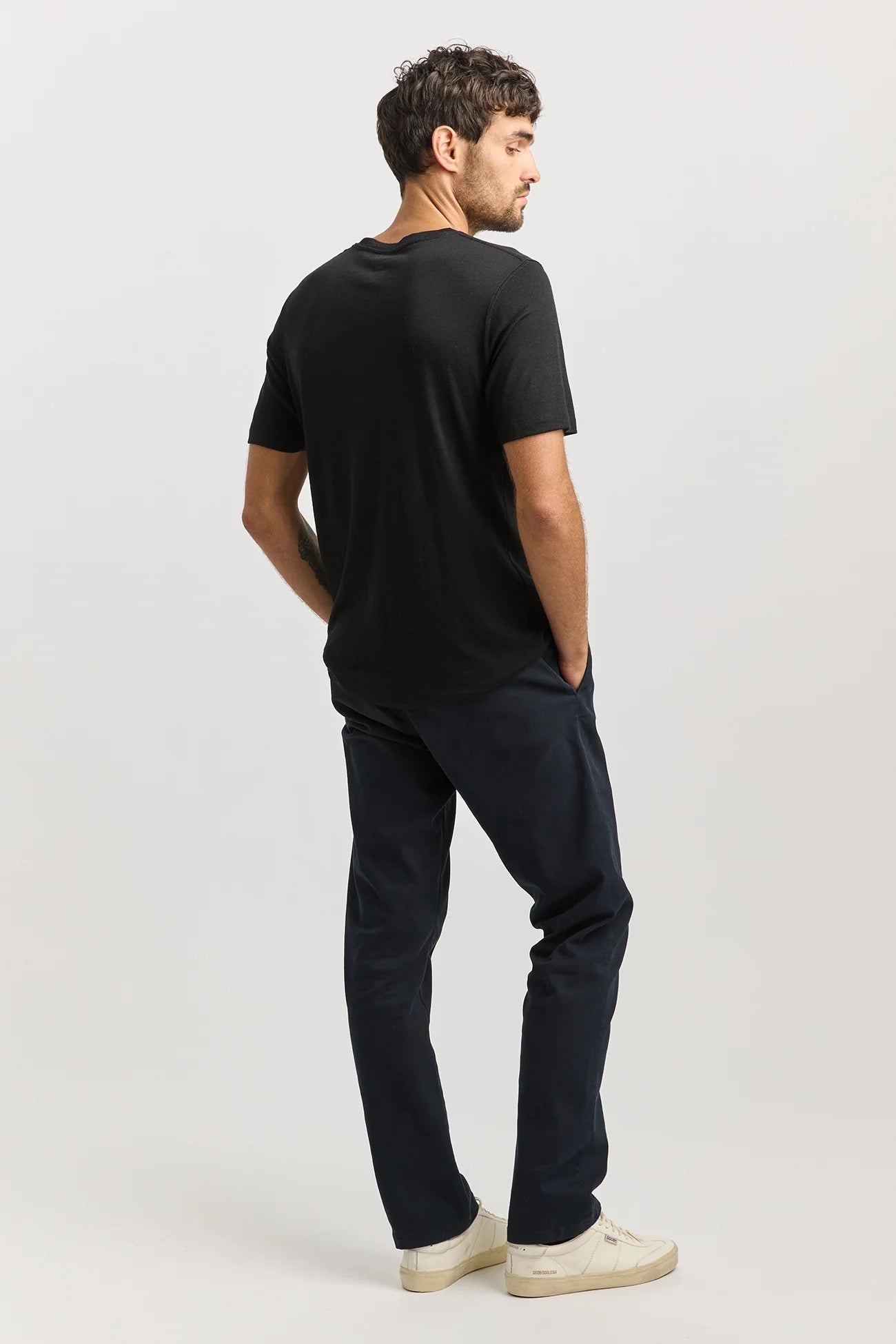 Merino Crew T-Shirt | Black