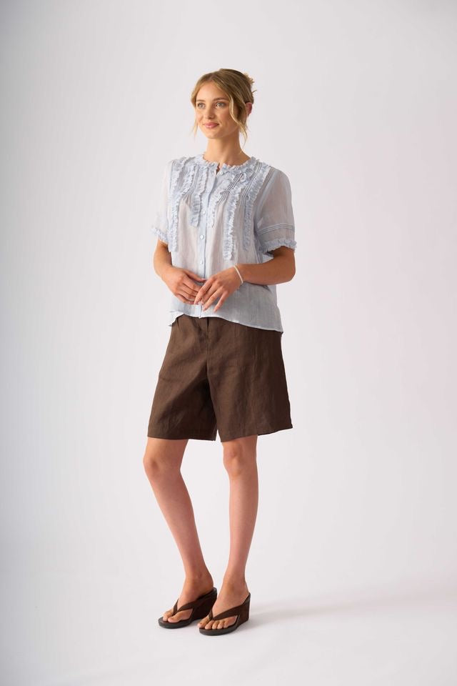 Frill Of It Blouse | Pale Blue