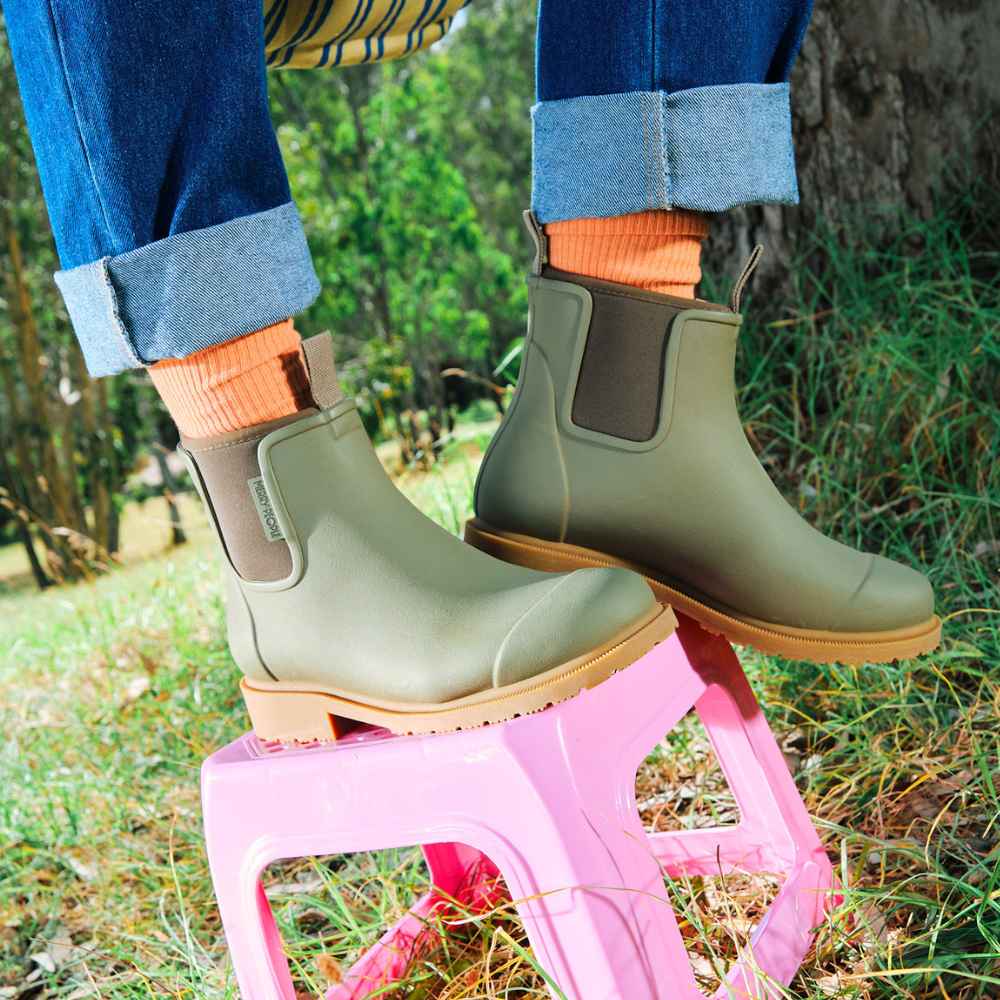 Bobbi Gumboot | Khaki Green