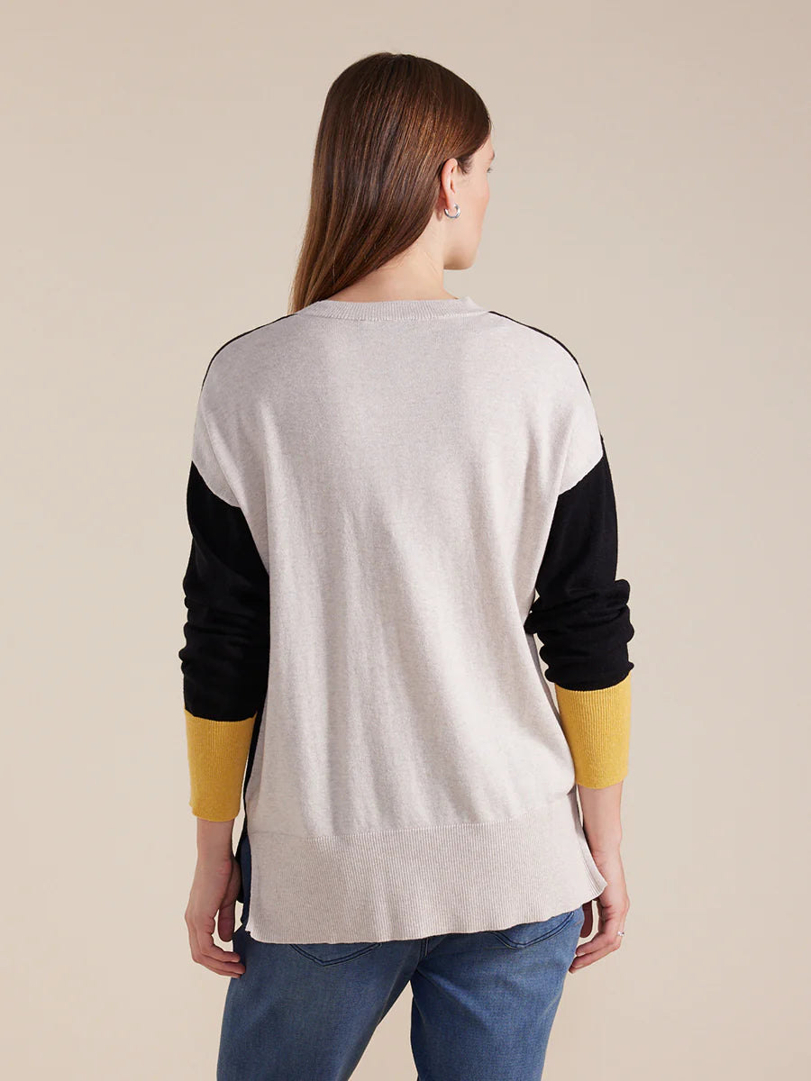 Long Sleeve Colour Block Sweater
