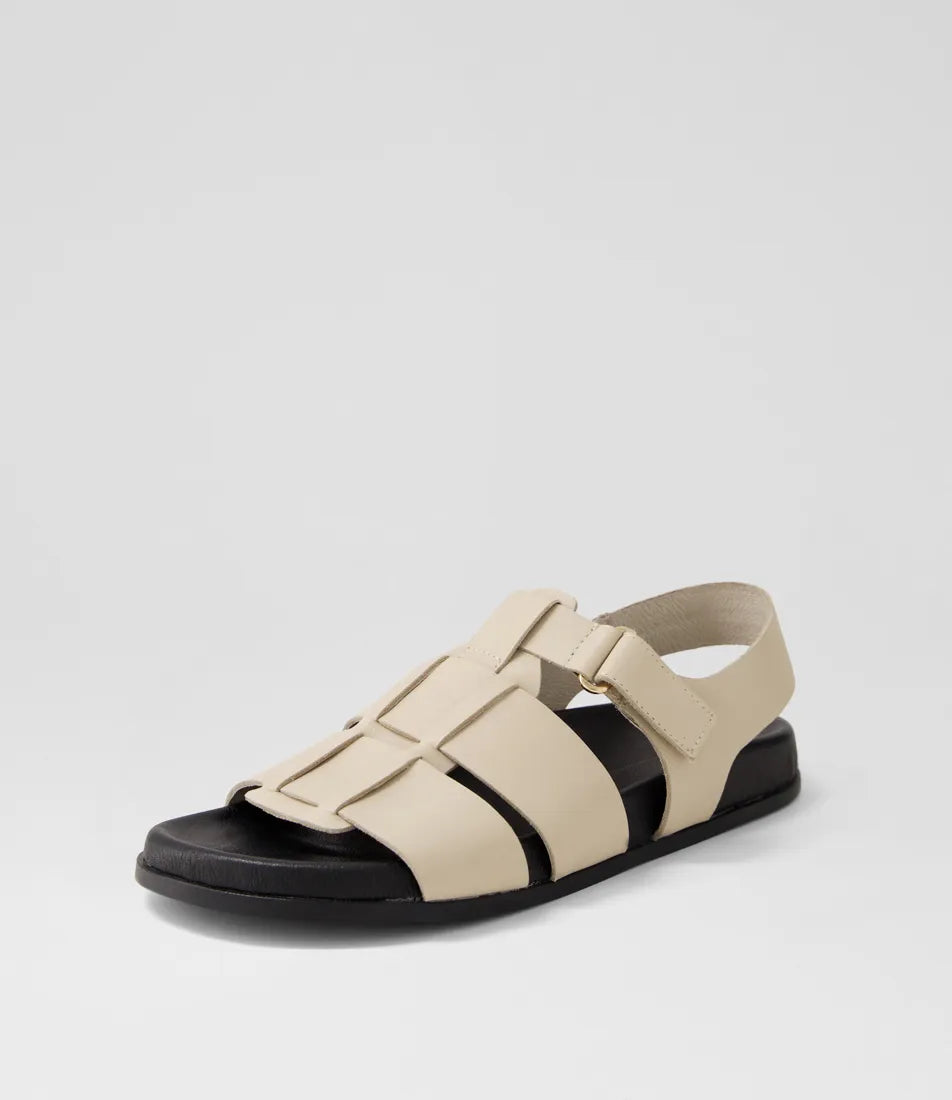 Hadden Cream Leather Sandal - Mollini - Beechworth Emporium