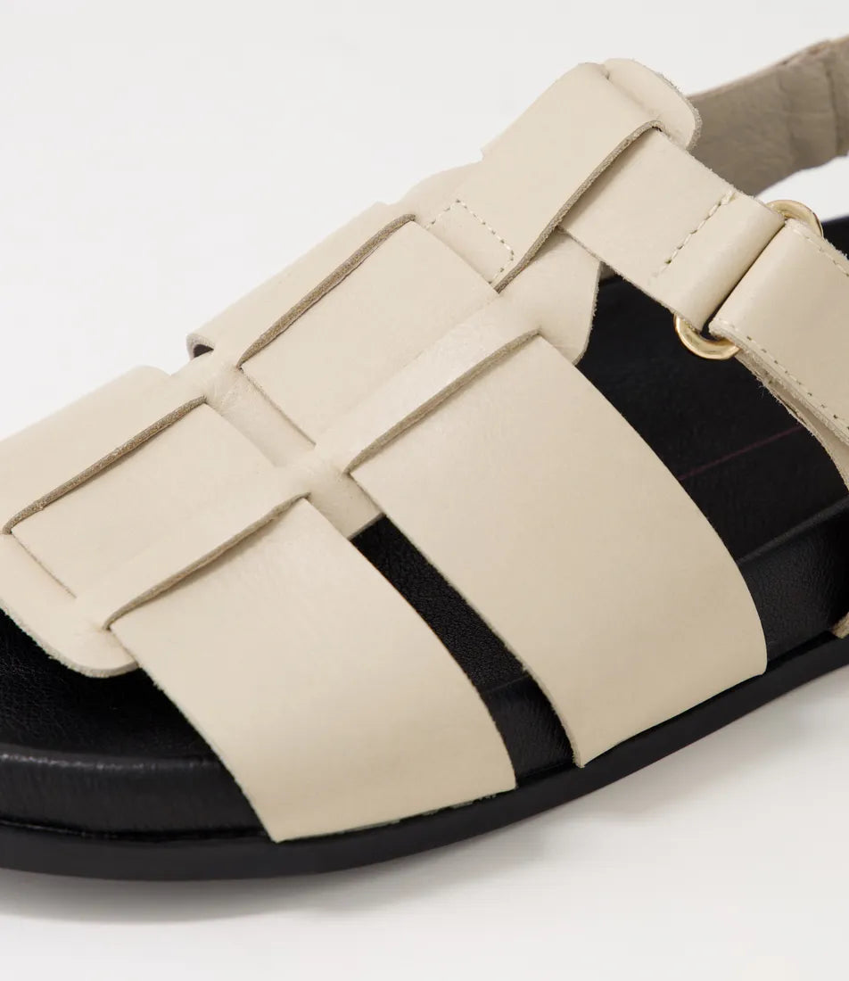 Hadden Cream Leather Sandal
