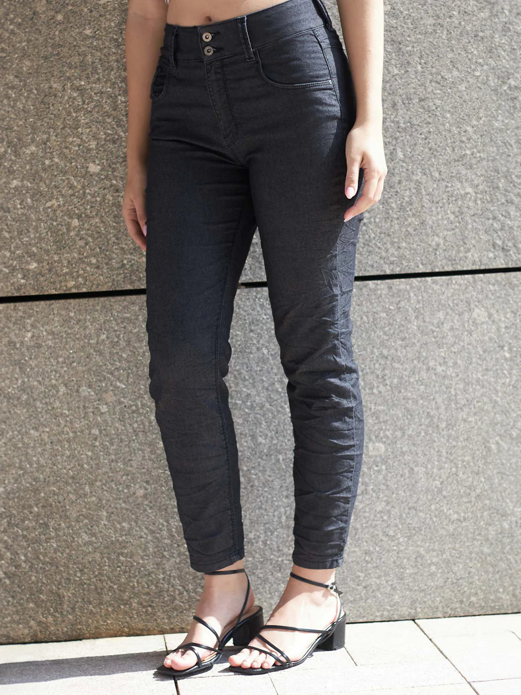 Maxine Pant | Black - Bianco Jeans - Beechworth Emporium