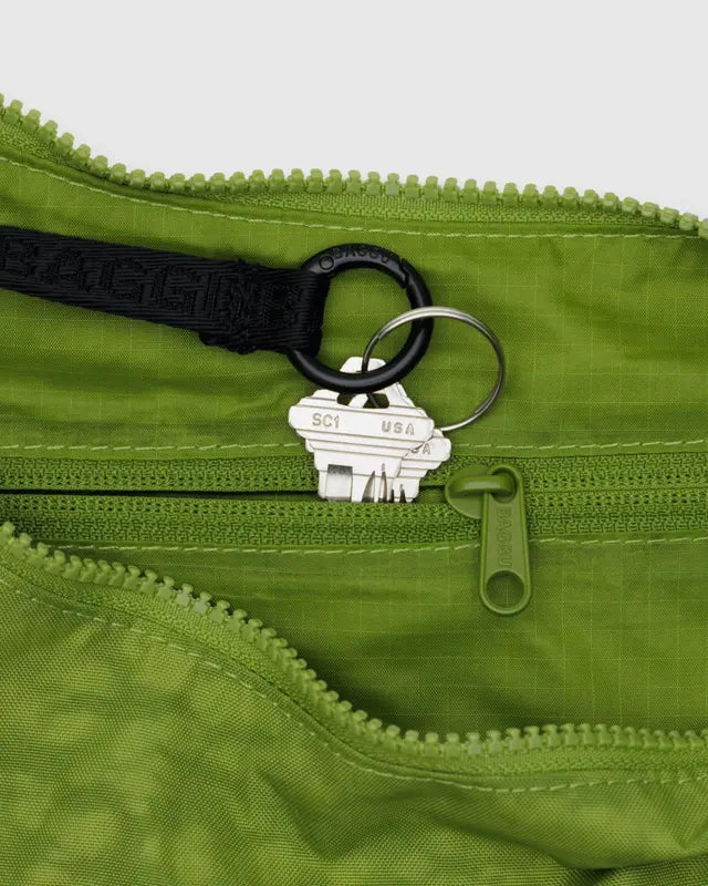 Medium Nylon Crescent Bag | Green Juice