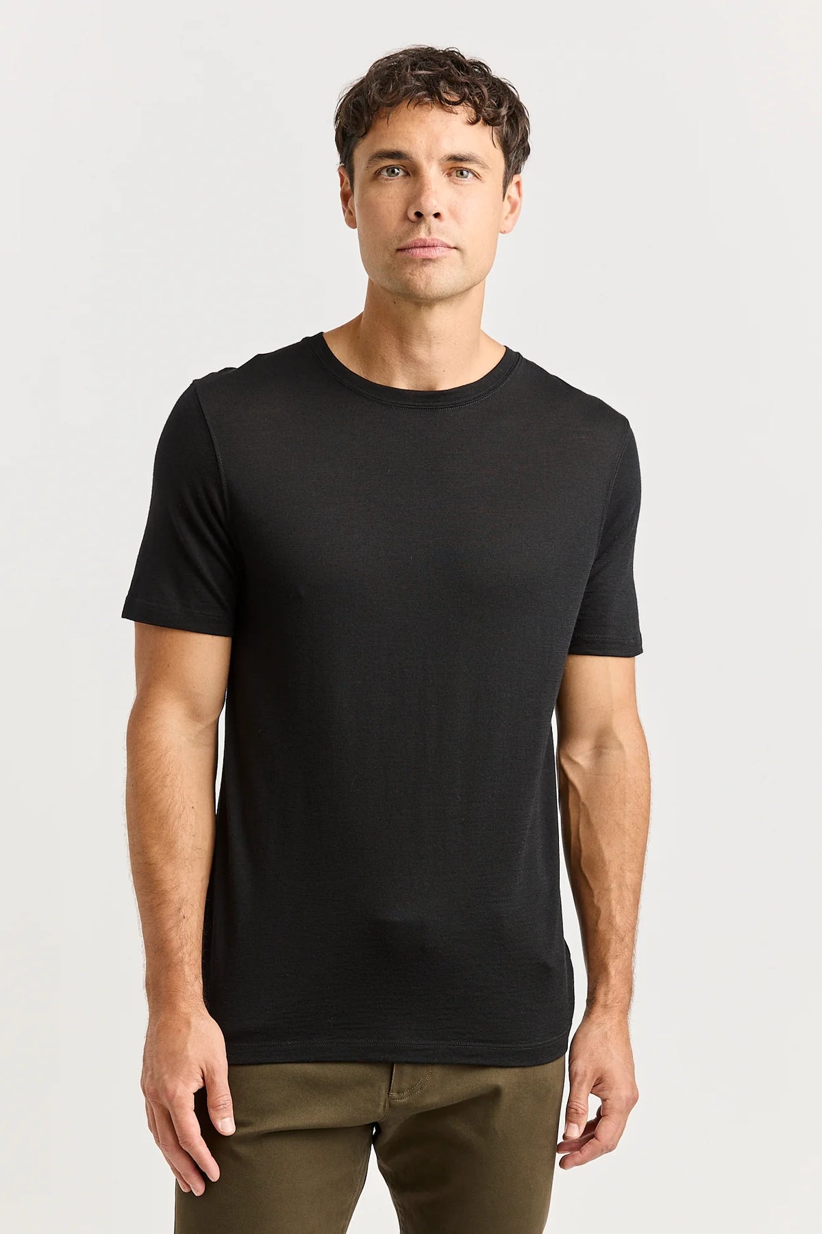 Merino Crew T-Shirt | Black