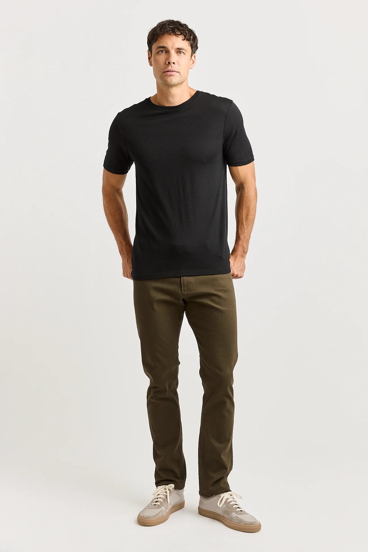 Merino Crew T-Shirt | Black