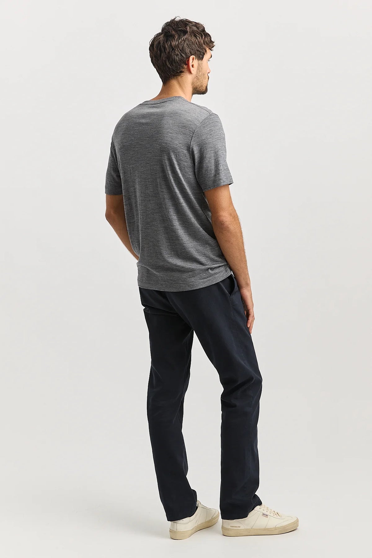 Merino Crew T-Shirt | Zinc