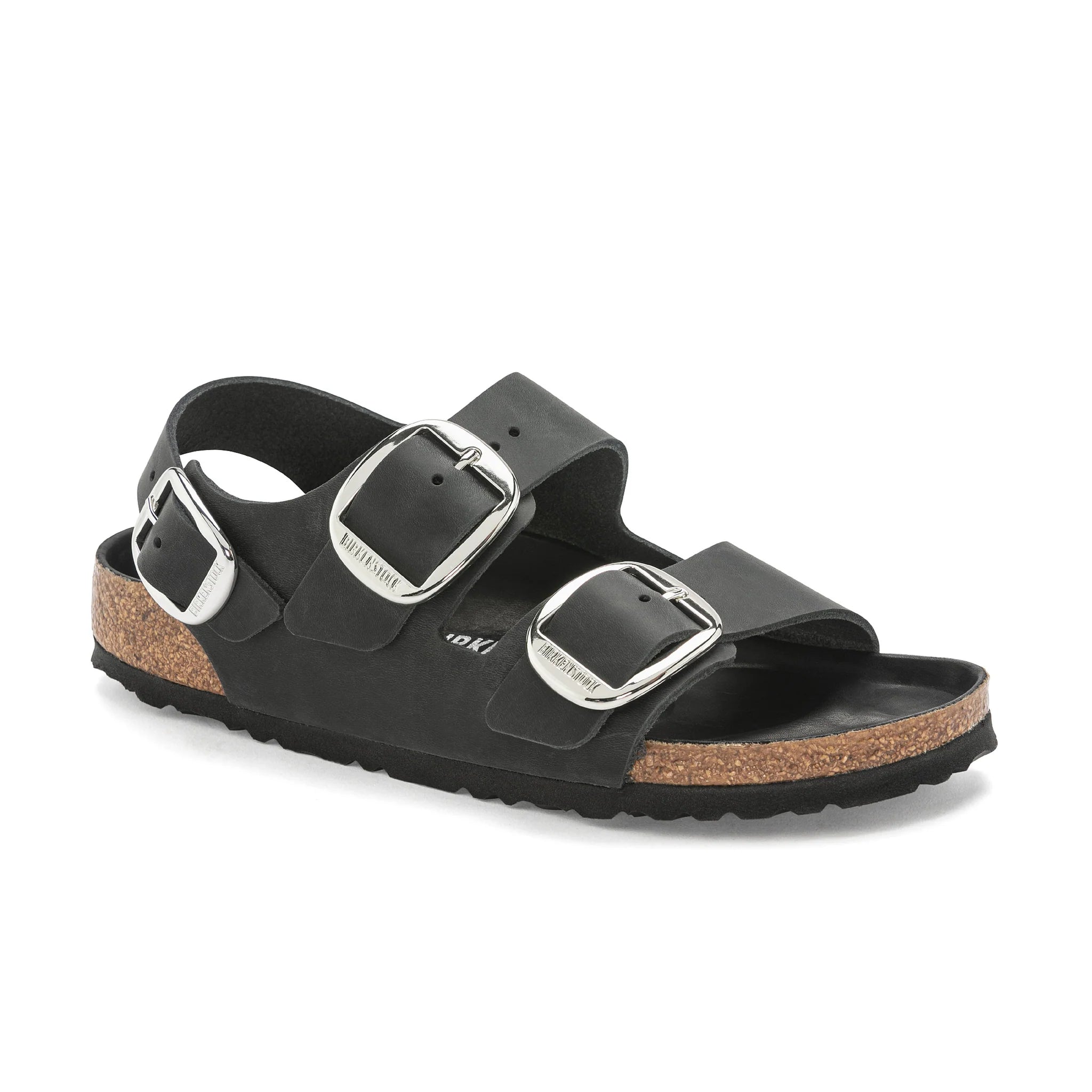 Milano Big Buckle Black Oiled Leather -  - Beechworth Emporium