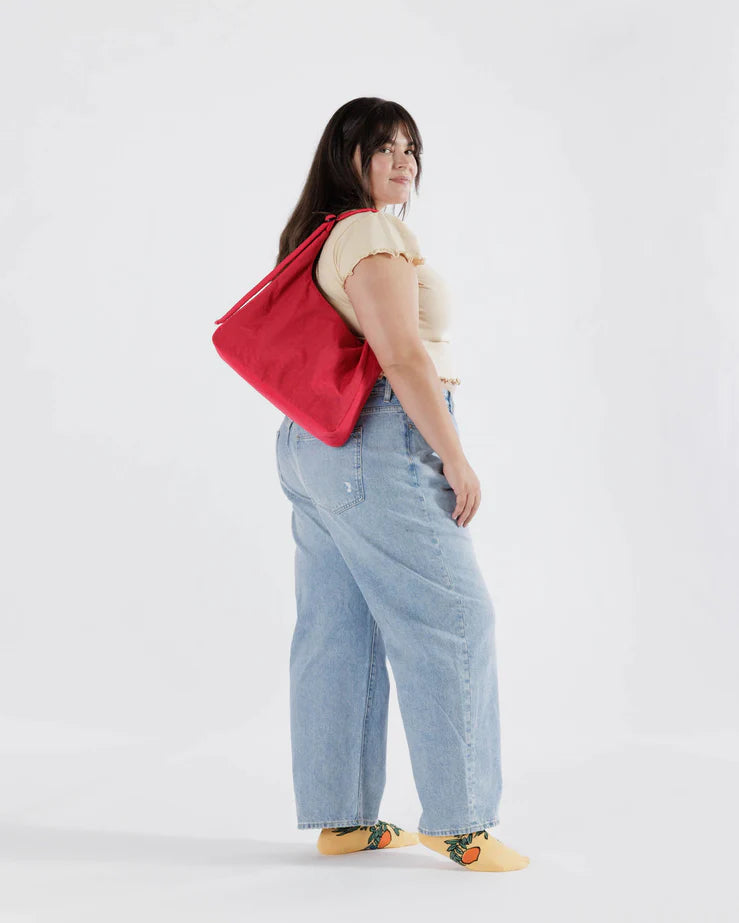 Nylon Shoulder Bag | Candy Apple - BAGGU - Beechworth Emporium