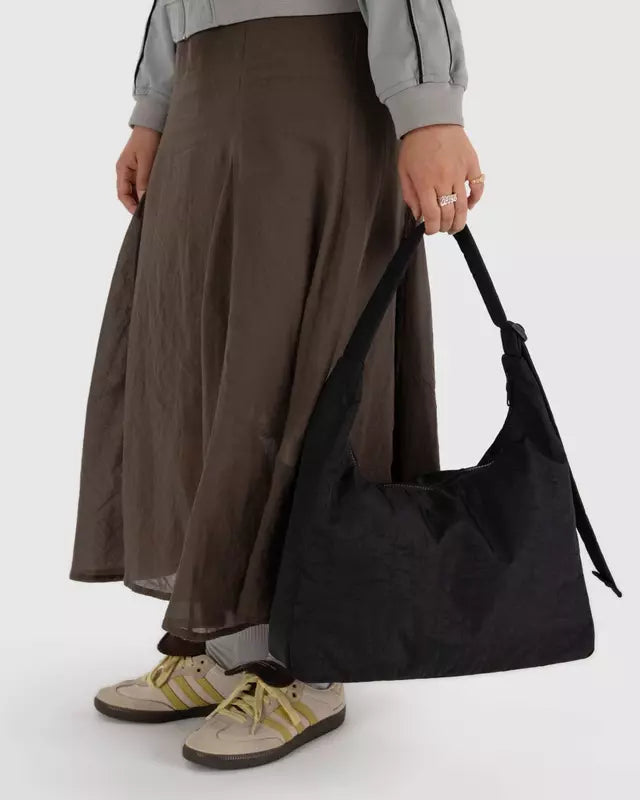 Nylon Shoulder Bag | Black