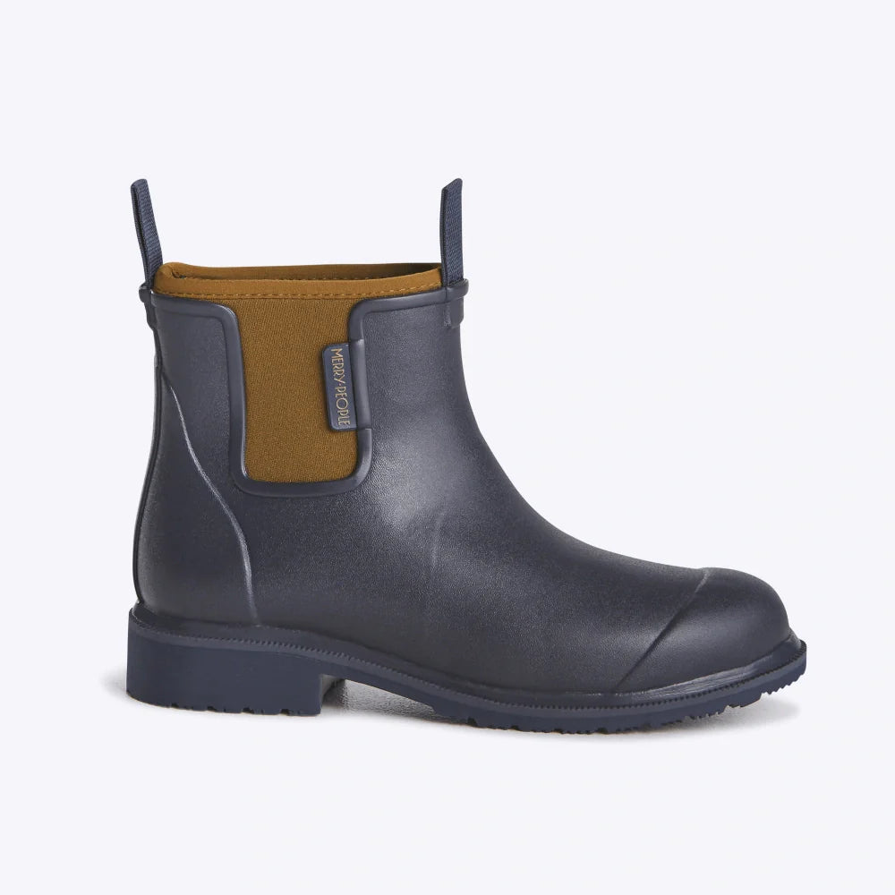 Bobbi Gumboot | Oxford Blue &amp; Tan