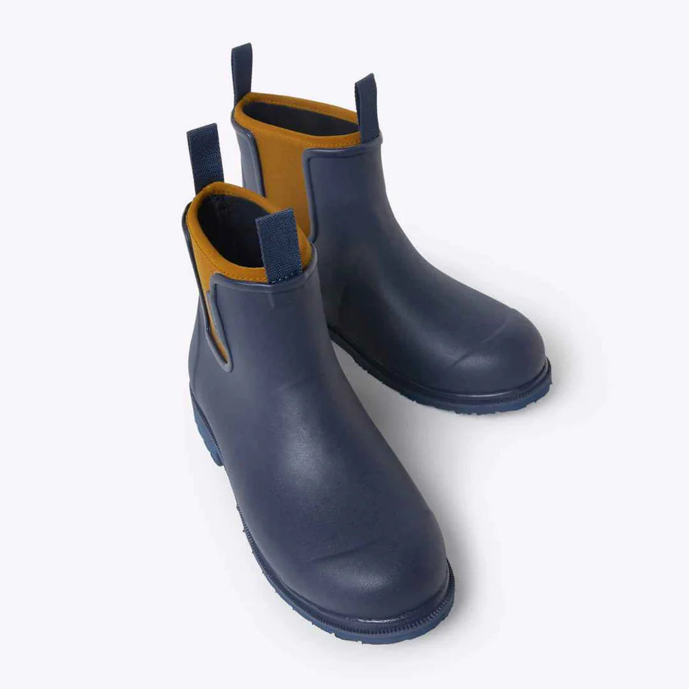 Bobbi Gumboot | Oxford Blue & Tan - Merry People - Beechworth Emporium