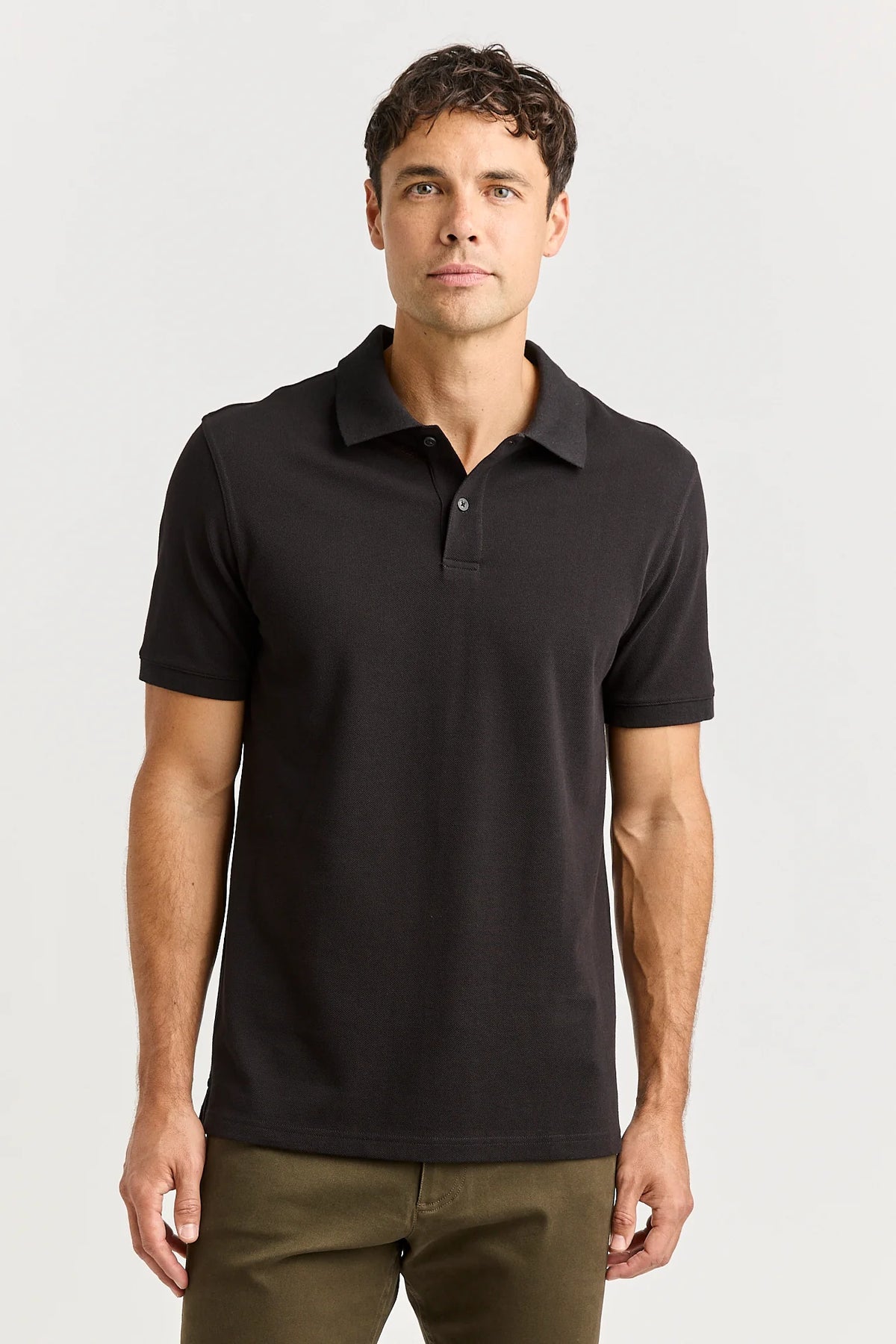 Pique Polo Organic Cotton | Black